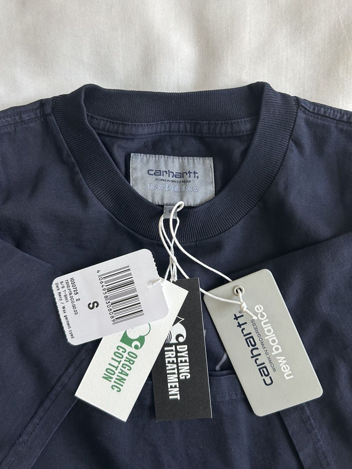 Carhartt Wip × New Balance Carhartt WIP New Balance Sculpture Center Tee Navy Size US S / EU 44-46 / 1 - 3 Thumbnail