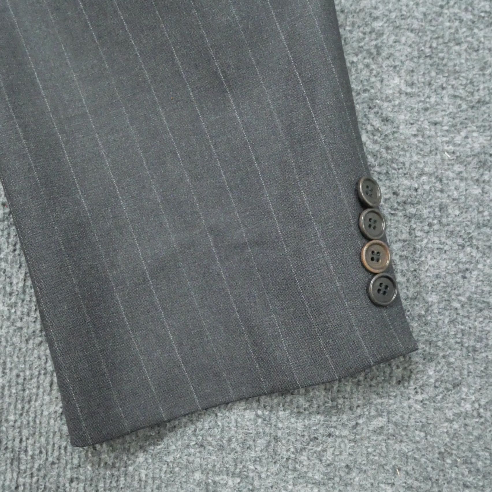 Brooks Brothers Brooks Brothers Blazer Jacket Mens 48L Grey Striped Single-Breasted 2 Button Big & Tall Size 48R - 2 Thumbnail