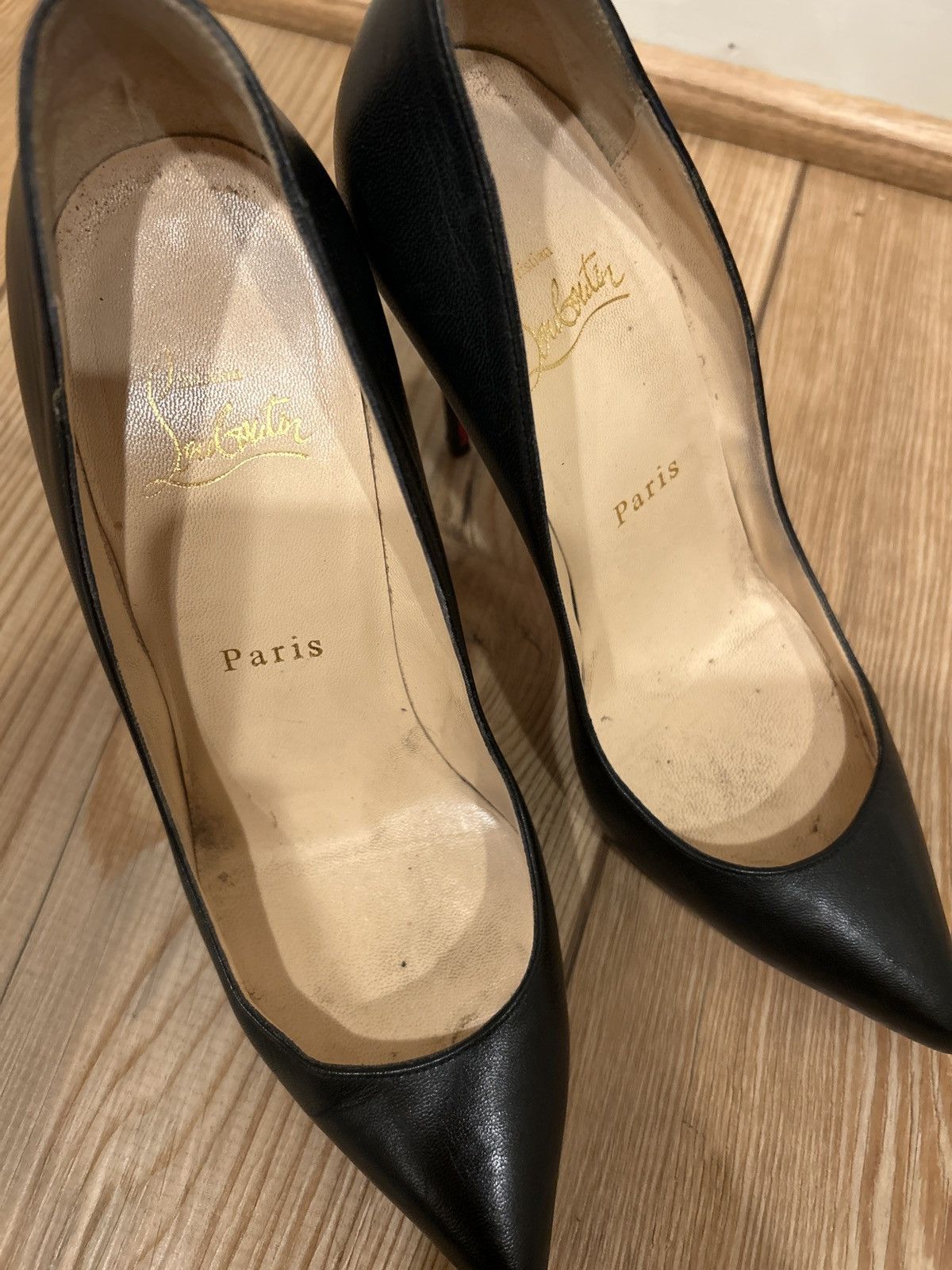Christian Louboutin Pigalle 100mm Pumps Size US 7 / IT 37 - 4 Thumbnail