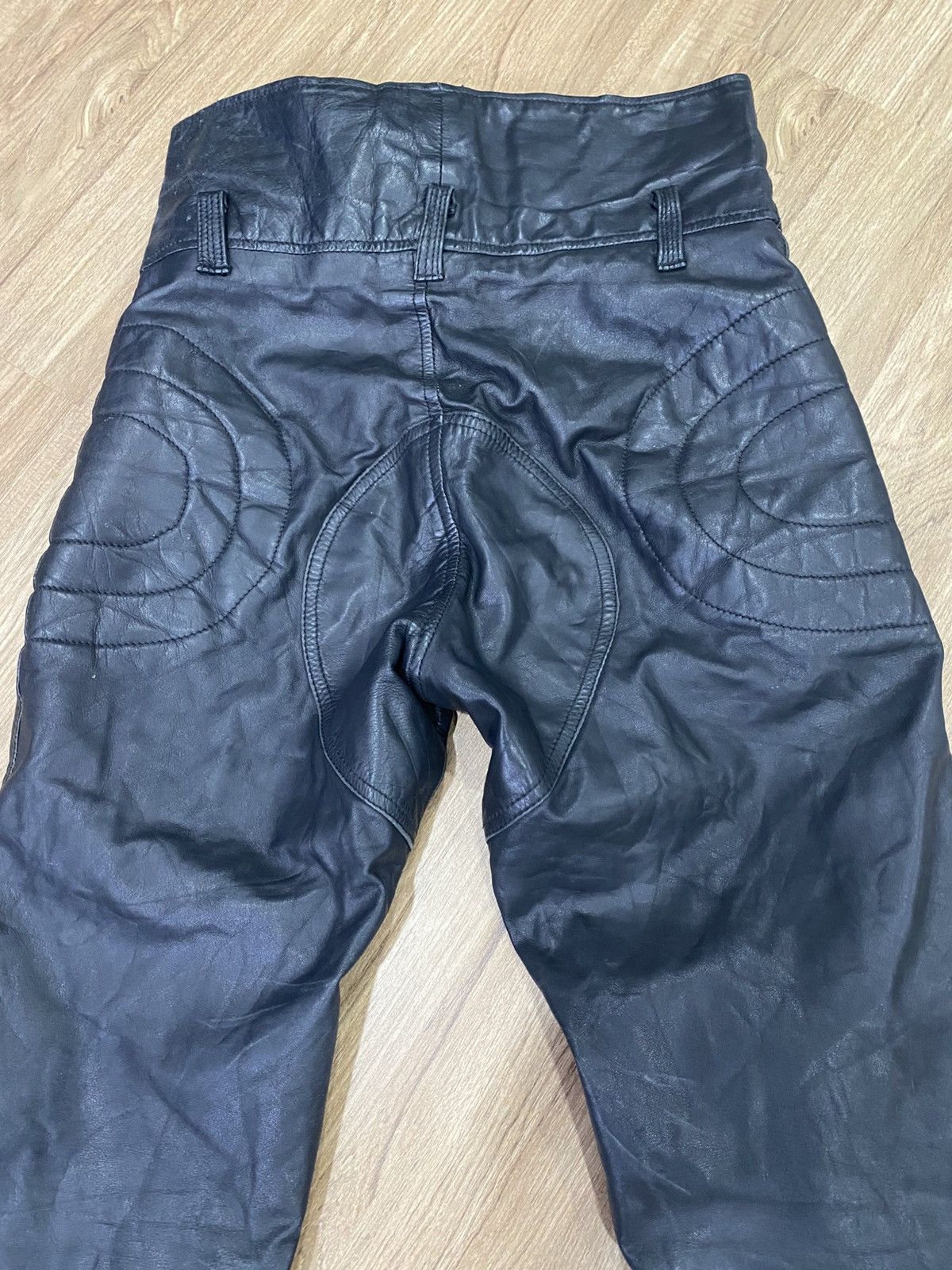 Vintage Vintage bikers leather pants Size US 30 / EU 46 - 7 Thumbnail