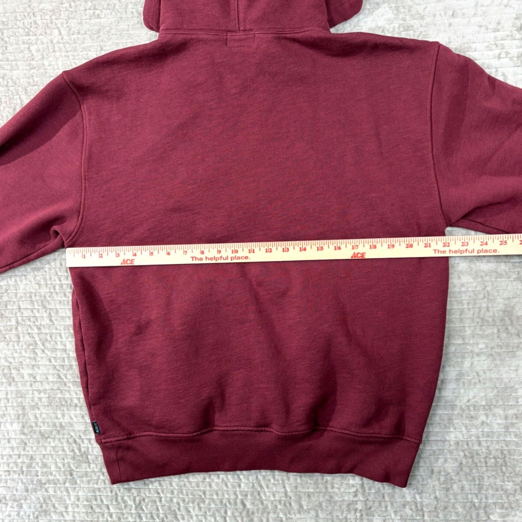 J.Crew J.CREW Mens Hoodie Maroon Burgundy Fleece Pullover Large Size US L / EU 52-54 / 3 - 7 Thumbnail