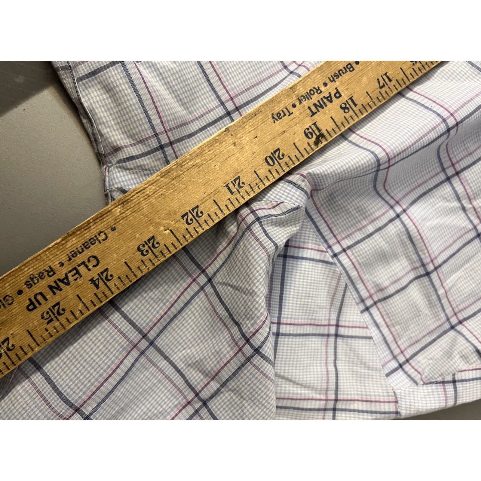 Michael Kors Michael Kors Men Shirt Button-Front Air Soft Cotton Long Sleeve Blue Check 16.5/Regular L Mens Comfort Classic Non-Iron Style Modern 90s Event? Size US L / EU 52-54 / 3 - 5 Thumbnail