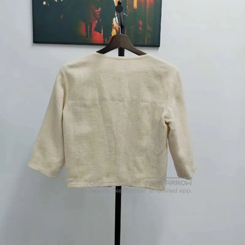 Chanel Chanel Yellow Cotton Blend Women's Cardigan . Size XXS / US 00 / IT 34 - 2 Thumbnail