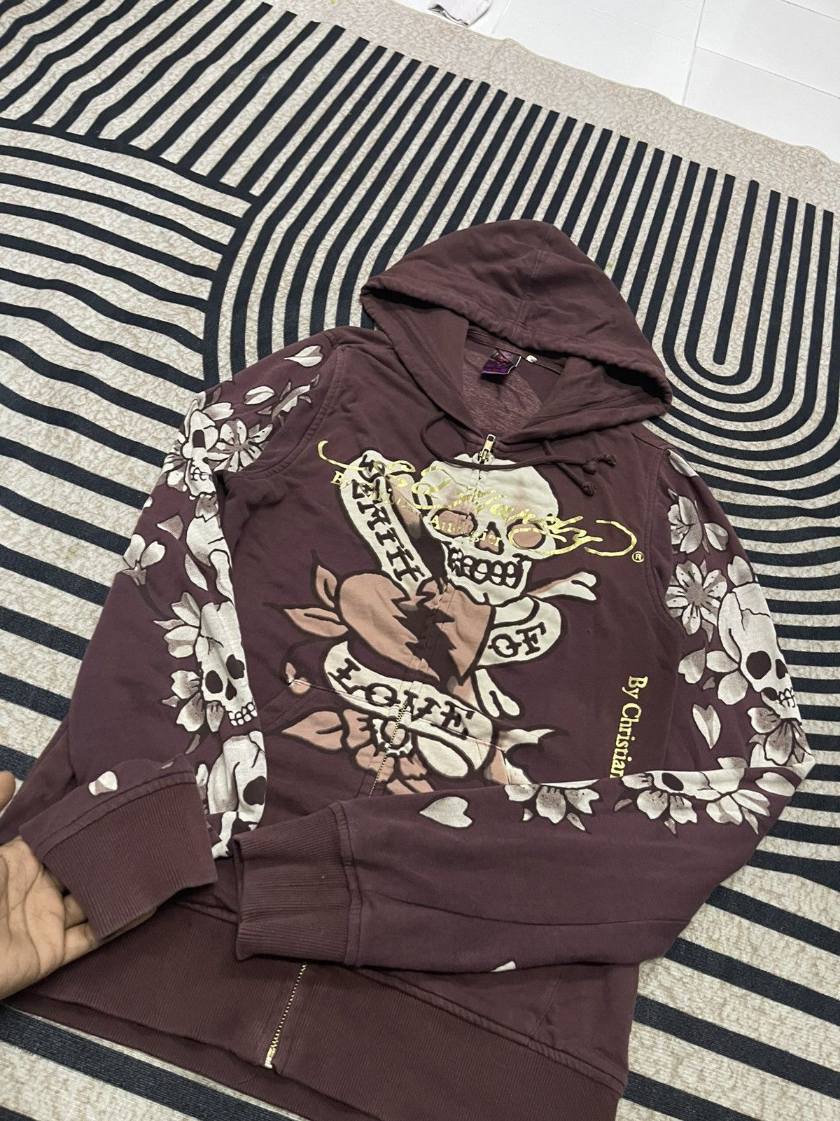 Ed Hardy 2000s ED HARDY SKULL TATTO DESIGN OVP FULL ZIPPER HOODIE Size US M / EU 48-50 / 2 - 6 Thumbnail
