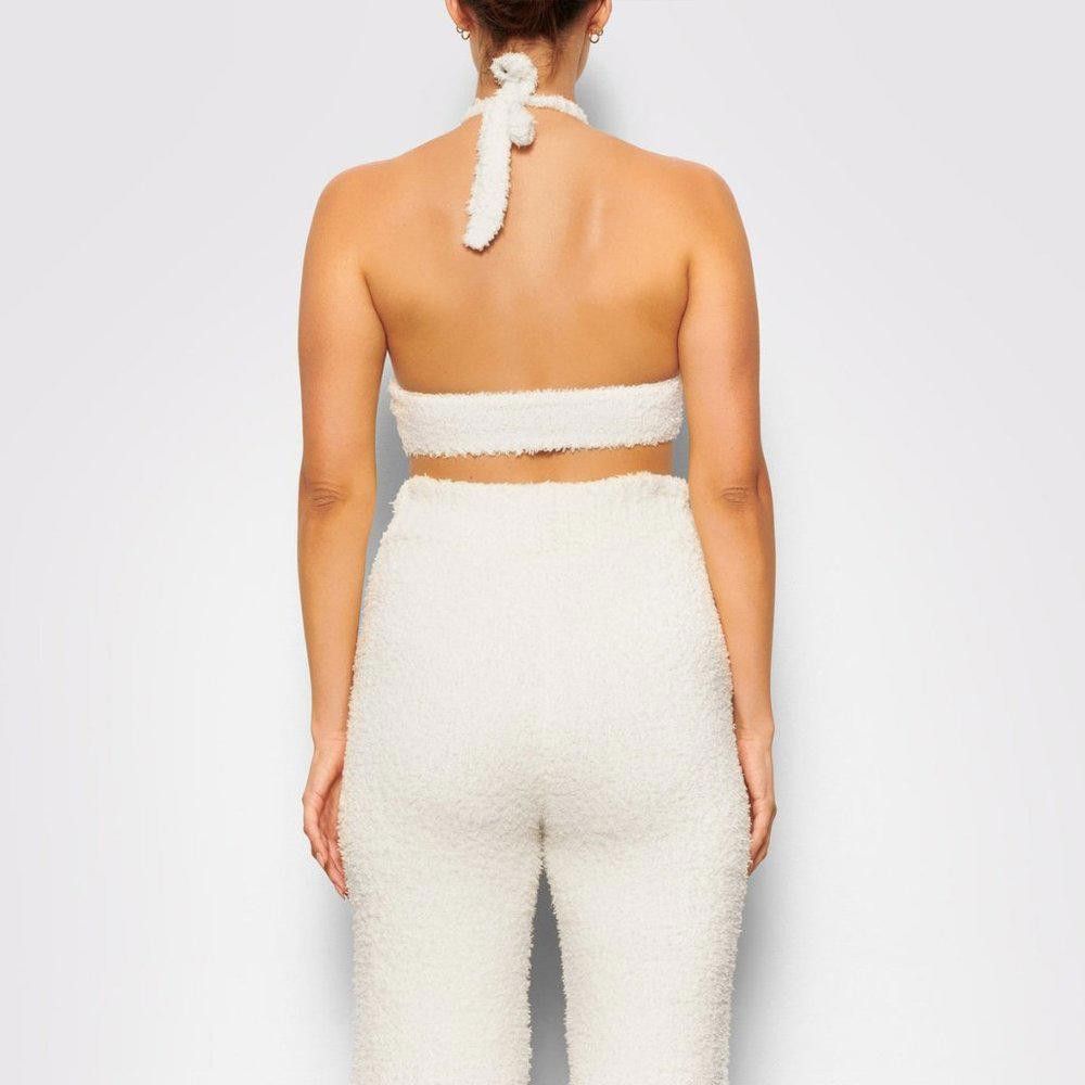 Designer CT640a Skims NWOT Cozy Knit Halter Bra Bone 2X/3X Size XXL / US 16-18 / IT 52-54 - 5 Thumbnail