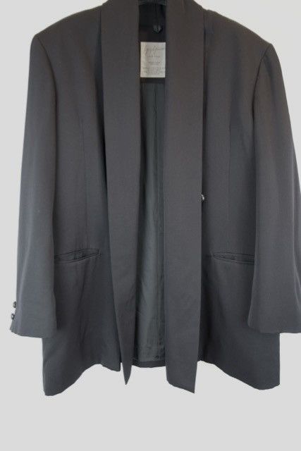 Yohji Yamamoto YOHJI YAMAMOTO POUR HOMME Men Wool Shawl Jacket Coat Size 48L - 1 Thumbnail