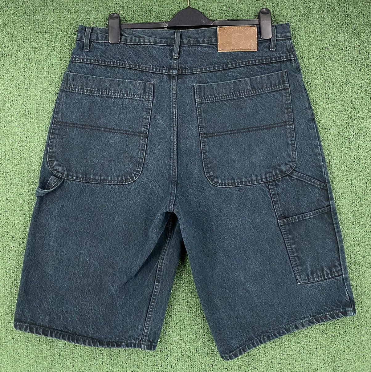 Other Vintage Y2K Rank Black Deep Pocket Carpenter Shorts Jorts Size US 36 / EU 52 - 1 Thumbnail