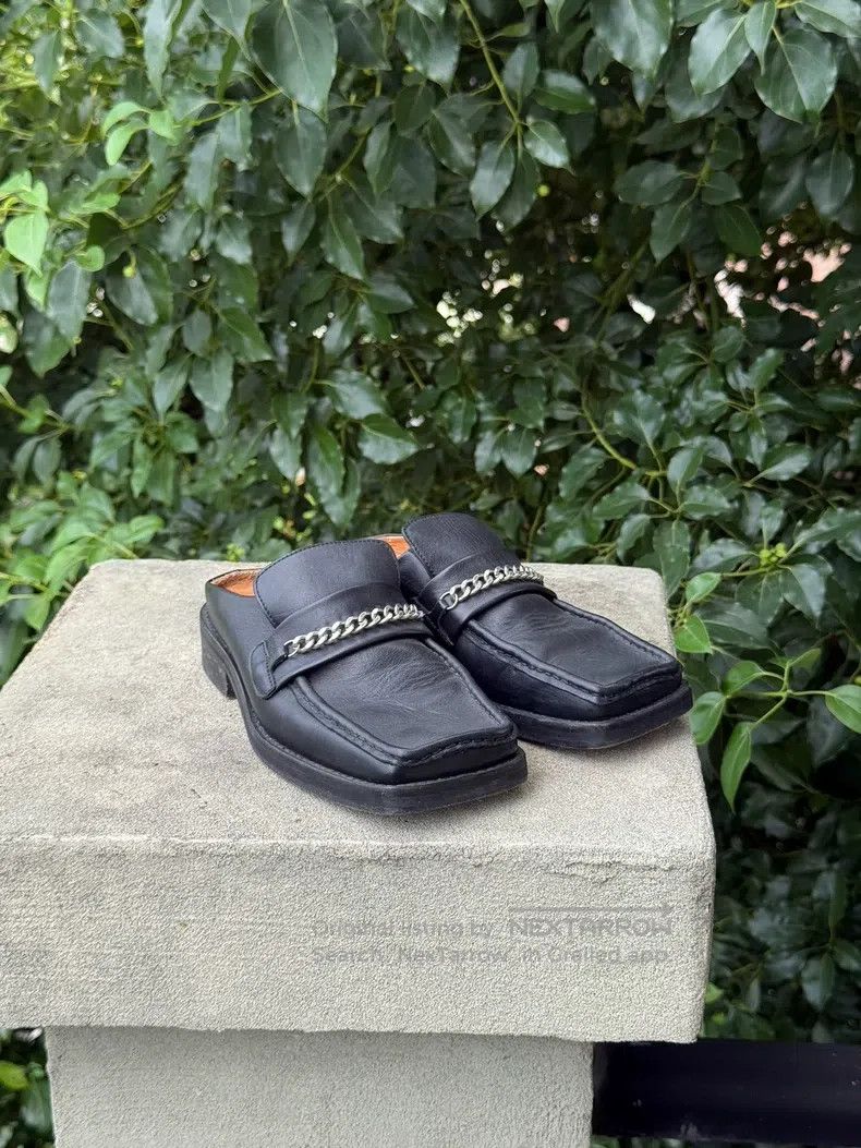 Martine Rose Martine Rose size 36 Metal chain leather shoes slippers Size US 5 / EU 37 - 2 Thumbnail