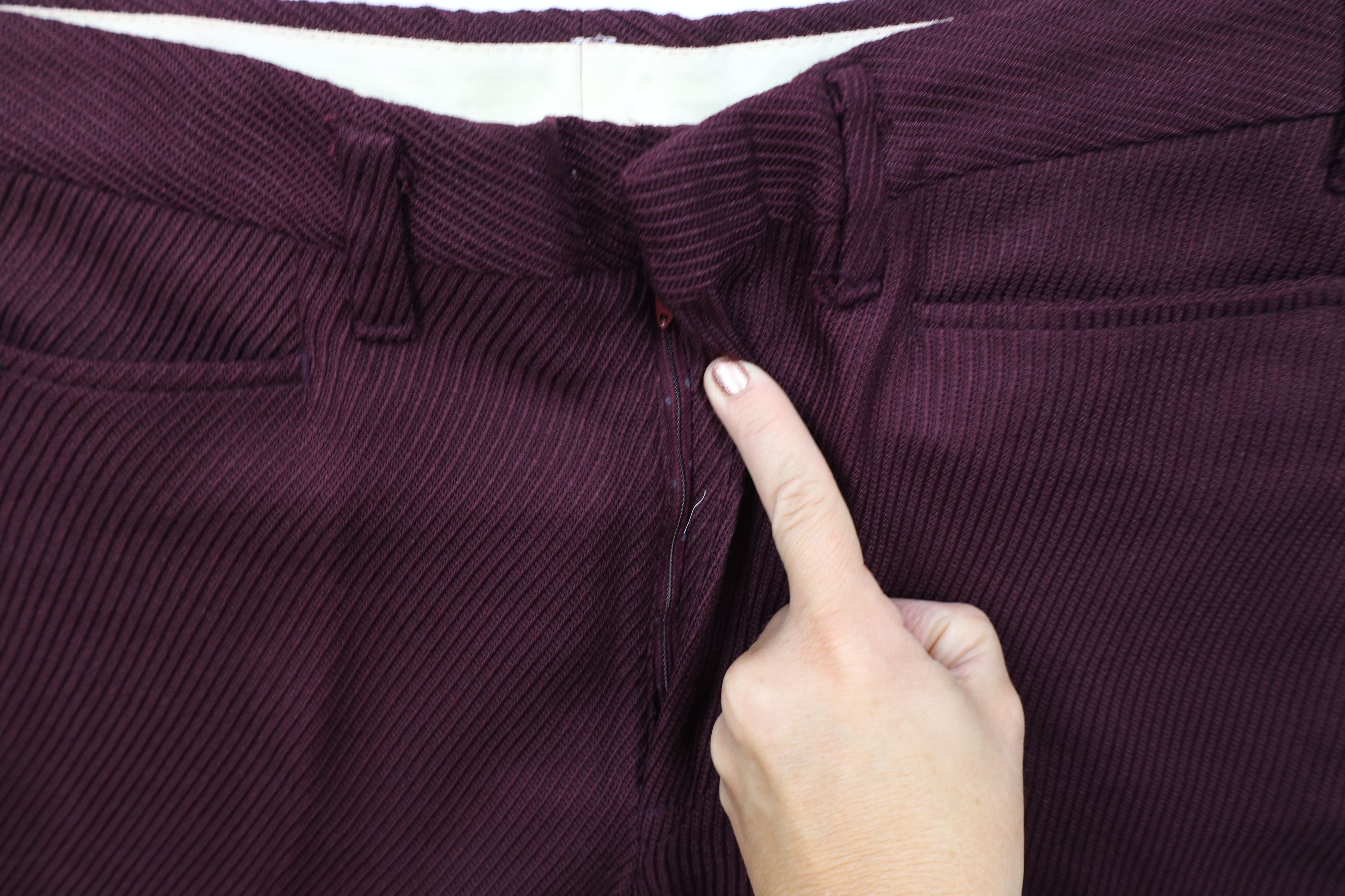 Lee Vintage 70s Lee Ribbed Knit Corduroy Bell Bottoms Pants USA Size US 34 / EU 50 - 5 Thumbnail