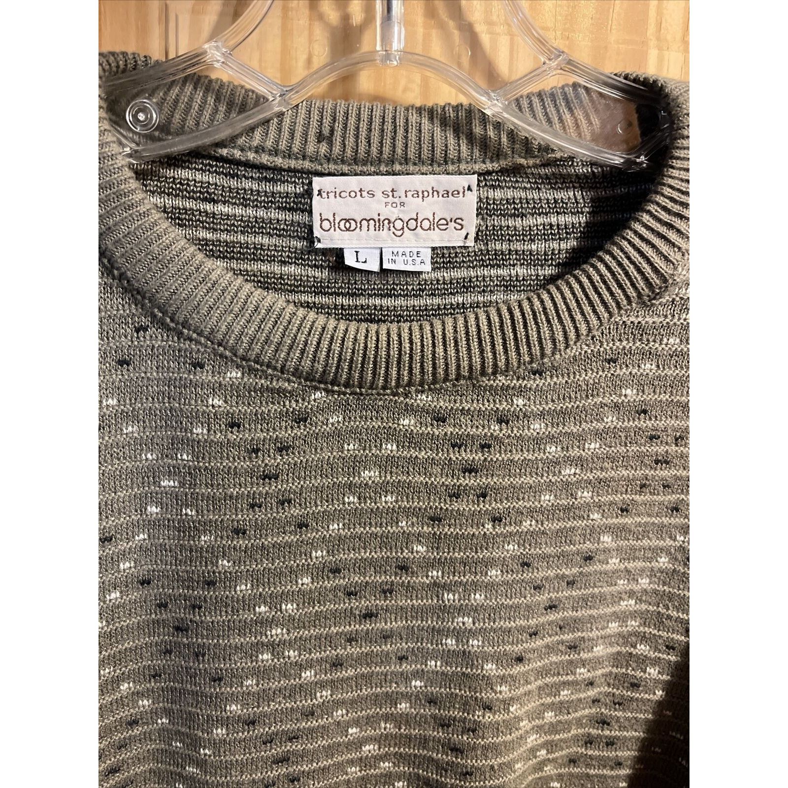 Tricots St. Raphael Tricots St. Raphael Bloomingdales Mens L Gray Cotton Sweater Size US L / EU 52-54 / 3 - 11 Thumbnail