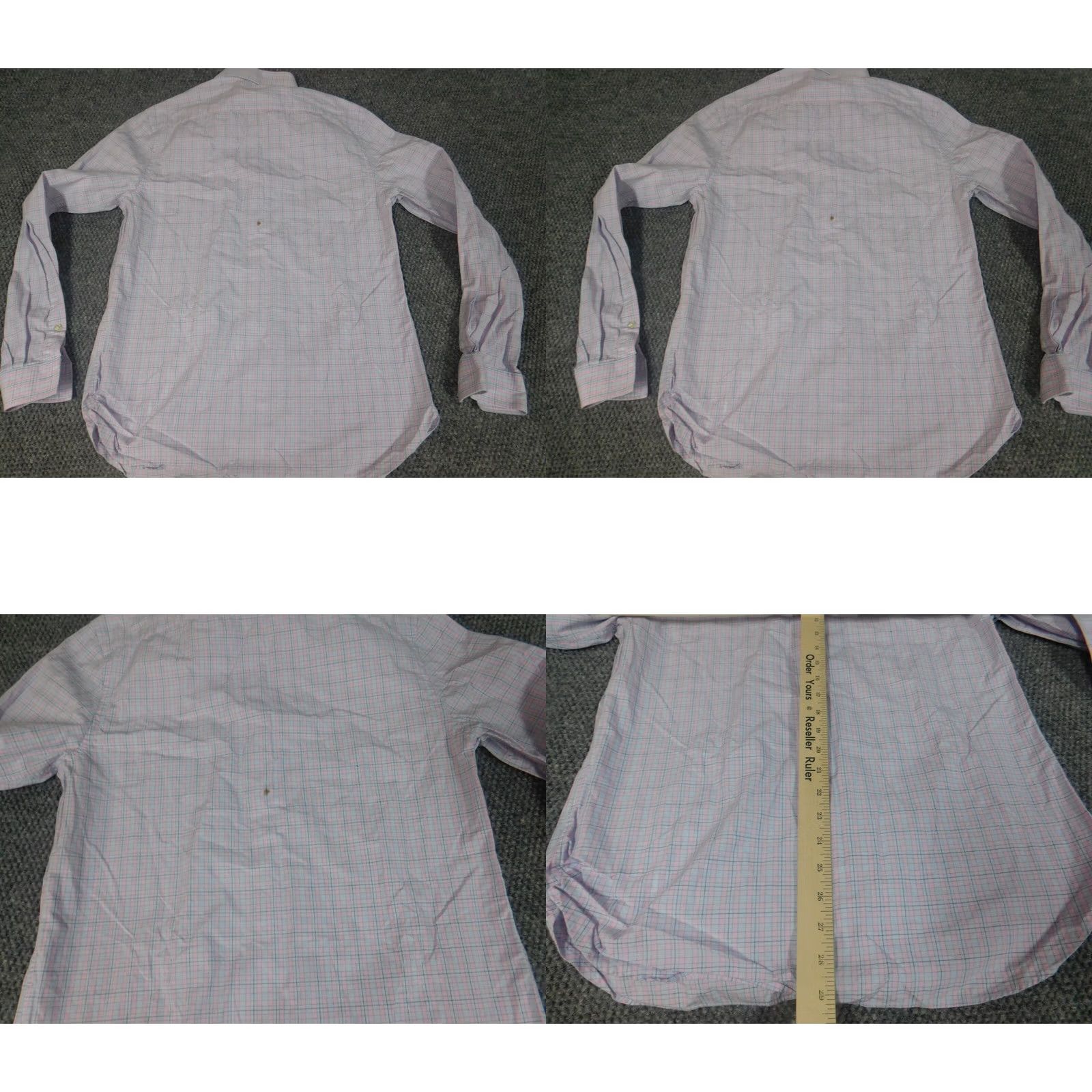Michael Kors Michael Kors Mens Shirt Medium pink plaid button down slim fit Size US M / EU 48-50 / 2 - 8 Thumbnail