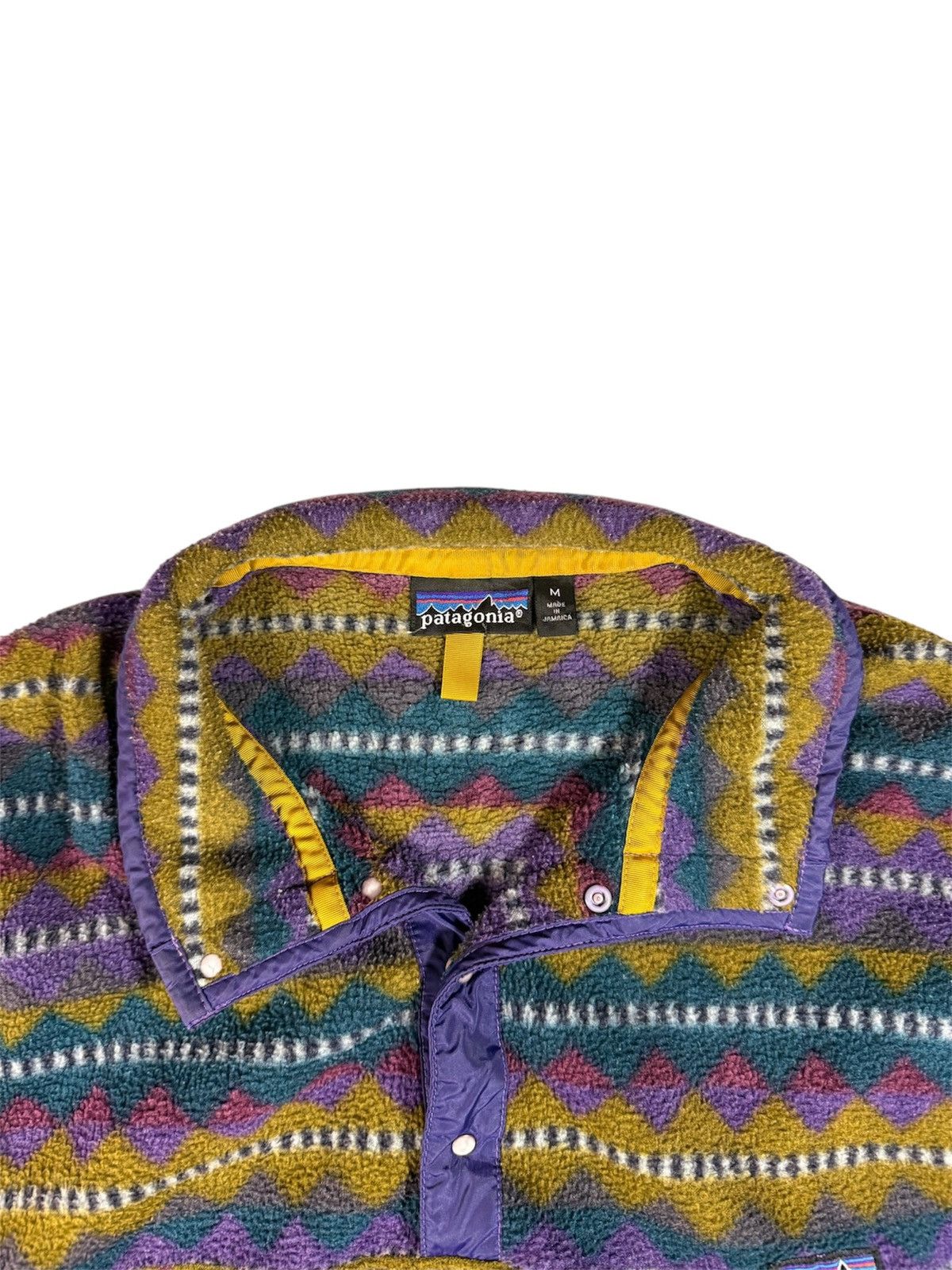 Patagonia ❌SOLD❌Vintage Patagonia Aztec Fleece Pullover Jacket Size US L / EU 52-54 / 3 - 3 Thumbnail