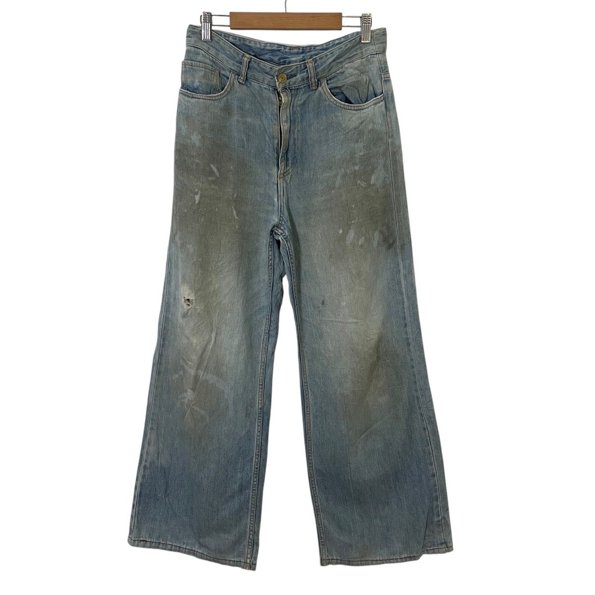 Japanese Brand Vintage Japanese Designer Distressed Buckle Denim Size US 30 / EU 46 - 1 Thumbnail