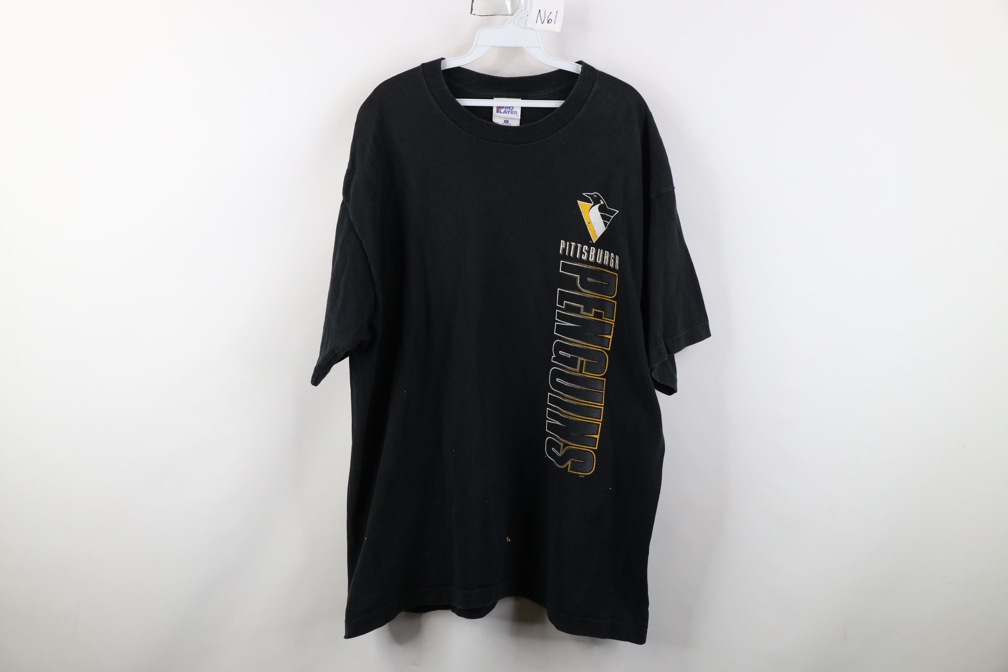 Vintage Vintage 90s Pittsburgh Penguins Hockey T-Shirt Black USA Size US XXL / EU 58 / 5 - 1 Thumbnail