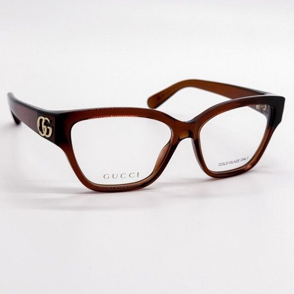 Gucci NEW GUCCI EYEGLASSES GG1597O 003 BROWN WOMEN GUCCI Size ONE SIZE - 6 Thumbnail