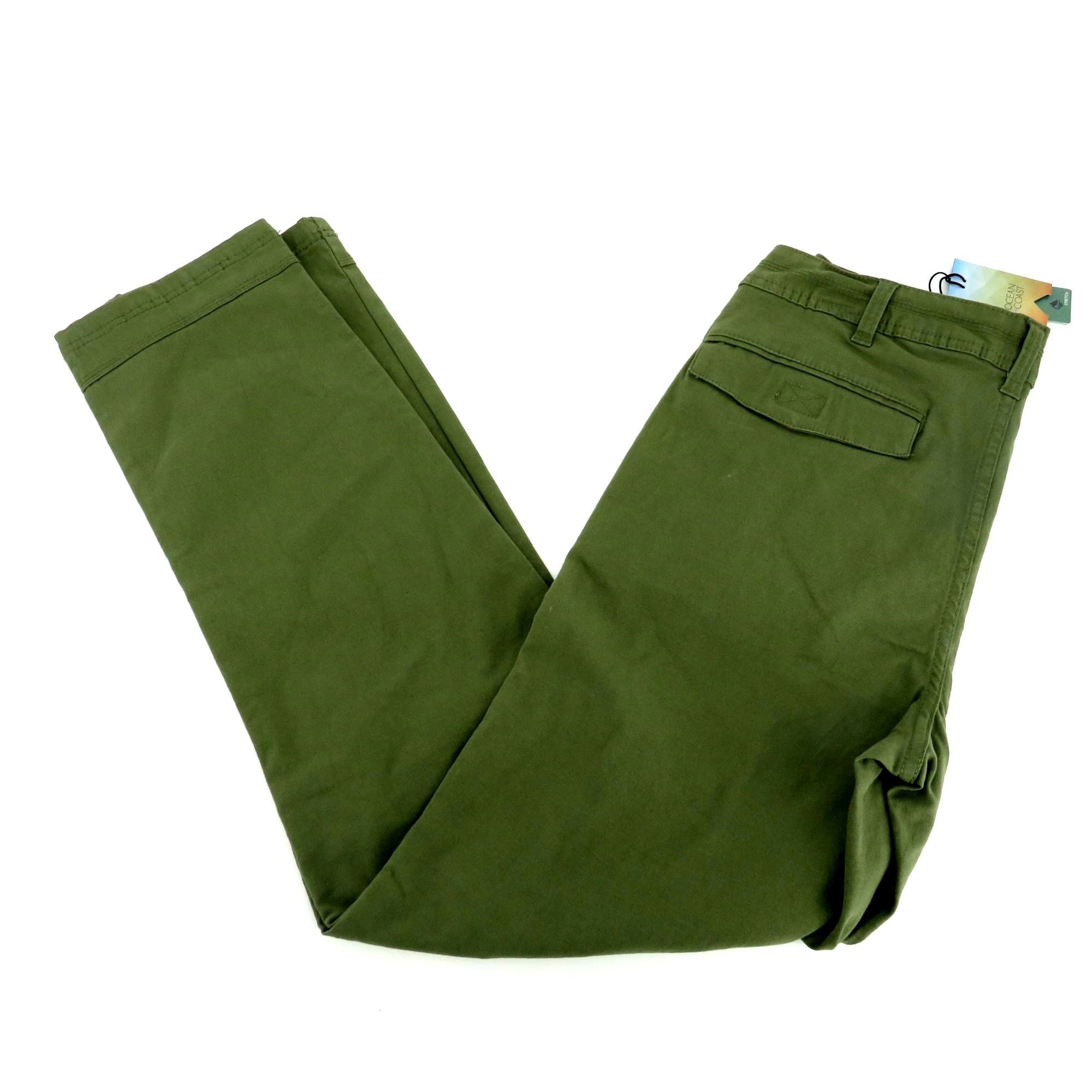 Other Ocean Coast Olive Green Men's Casual Straight-Leg Pants Size Size US 28 / EU 44 - 1 Thumbnail