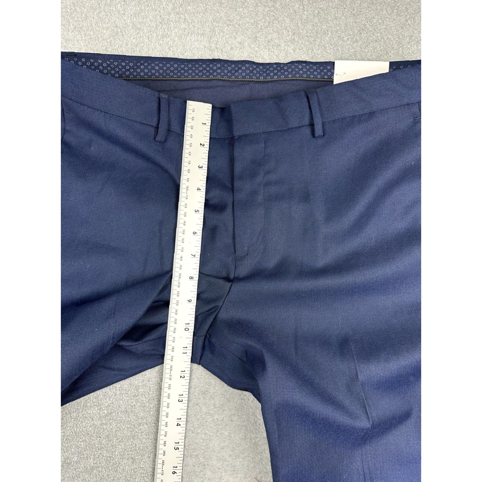 Perry Ellis Perry Ellis Portfolio Dress Pants Mens 34x32 Navy Slim Fit Tapered Straight Leg Chino Work Formal Business NWT Size US 34 / EU 50 - 5 Thumbnail