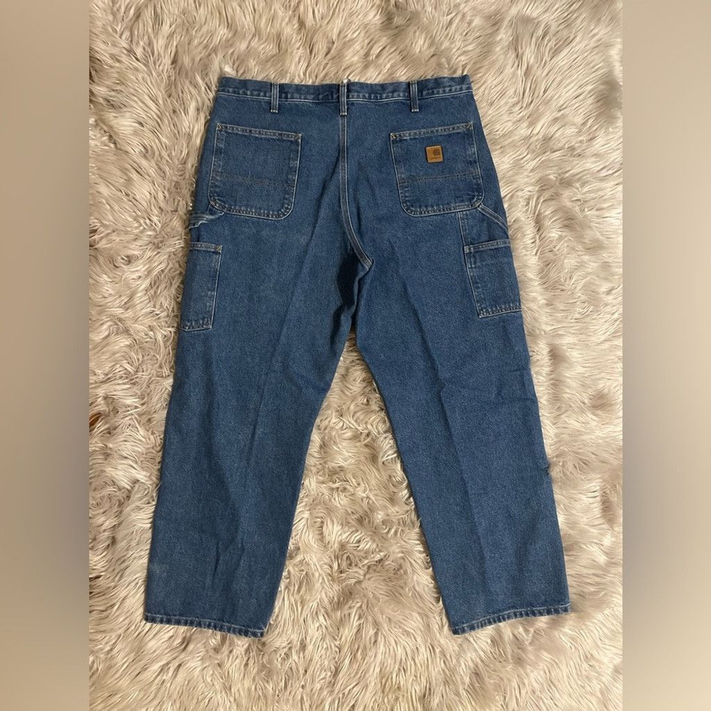 Carhartt Carhartt blue denim baggy jeans size 40x30 Size US 40 / EU 56 - 1 Thumbnail