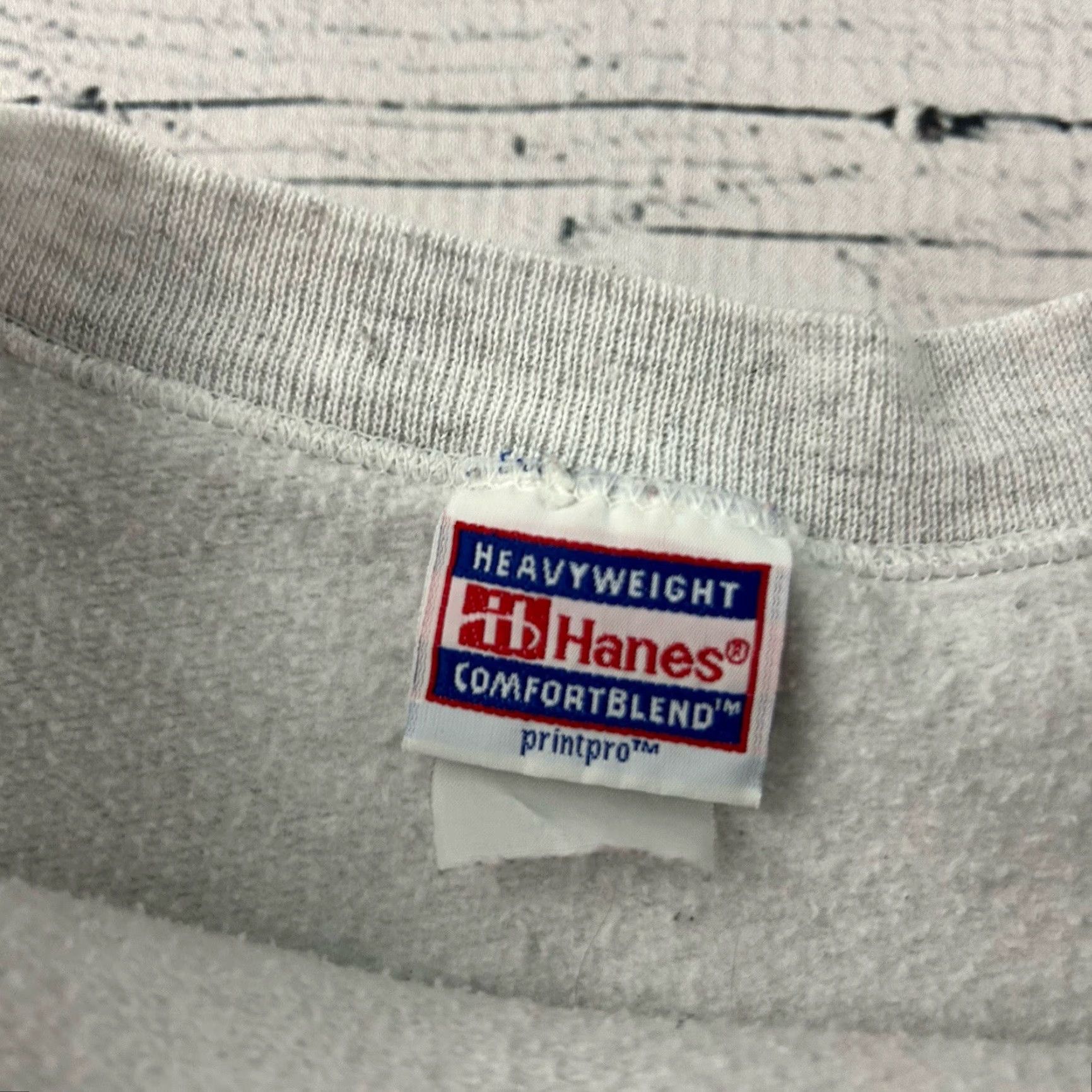 Hanes VINTAGE Hanes Liberty Hurricanes Pullover Crewneck Sweatshirt Men XL Gray Size US XXL / EU 58 / 5 - 5 Thumbnail