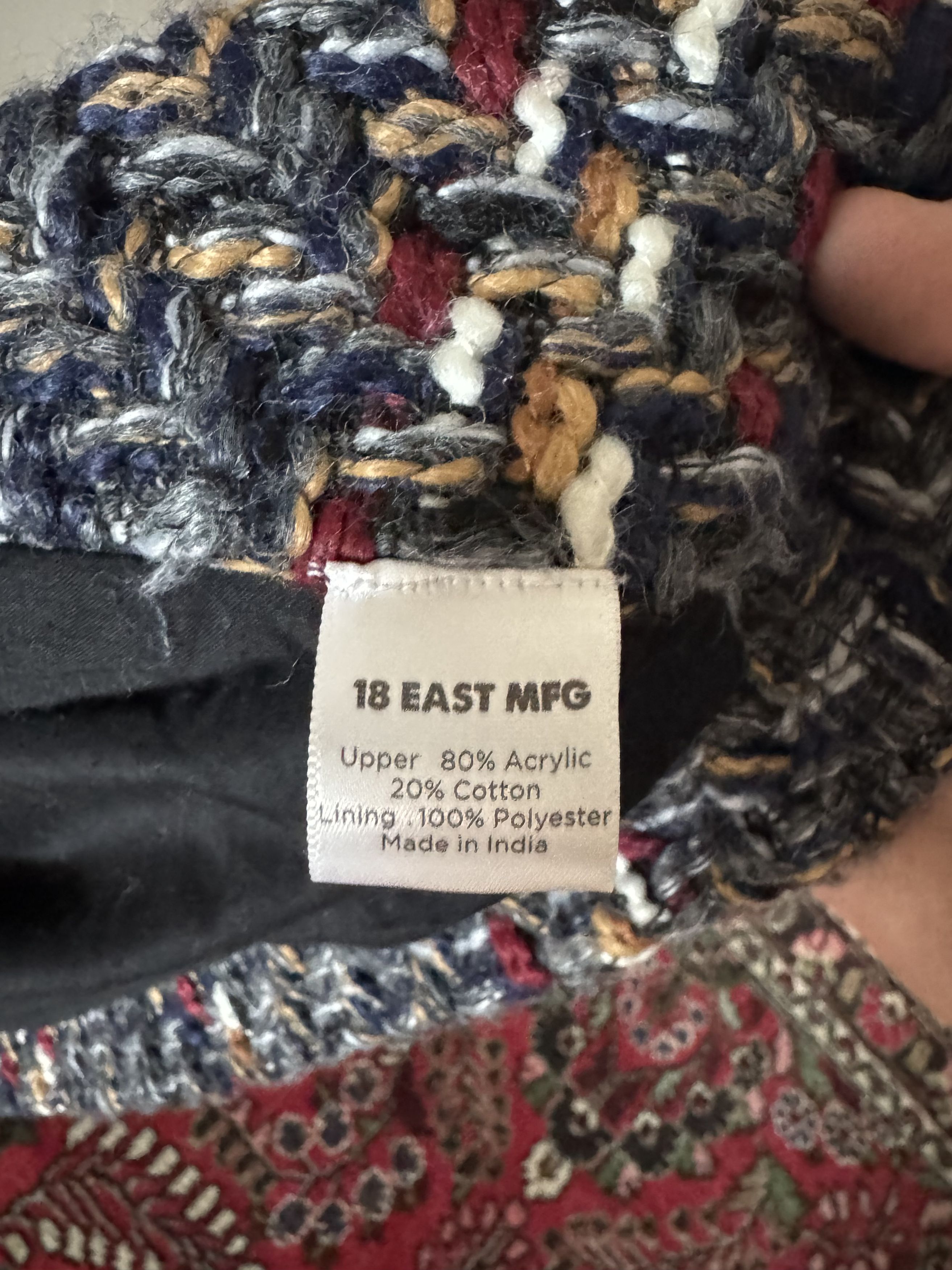 18 East Jampa Coat in Grey Boucle Windowpane Size US M / EU 48-50 / 2 - 3 Thumbnail