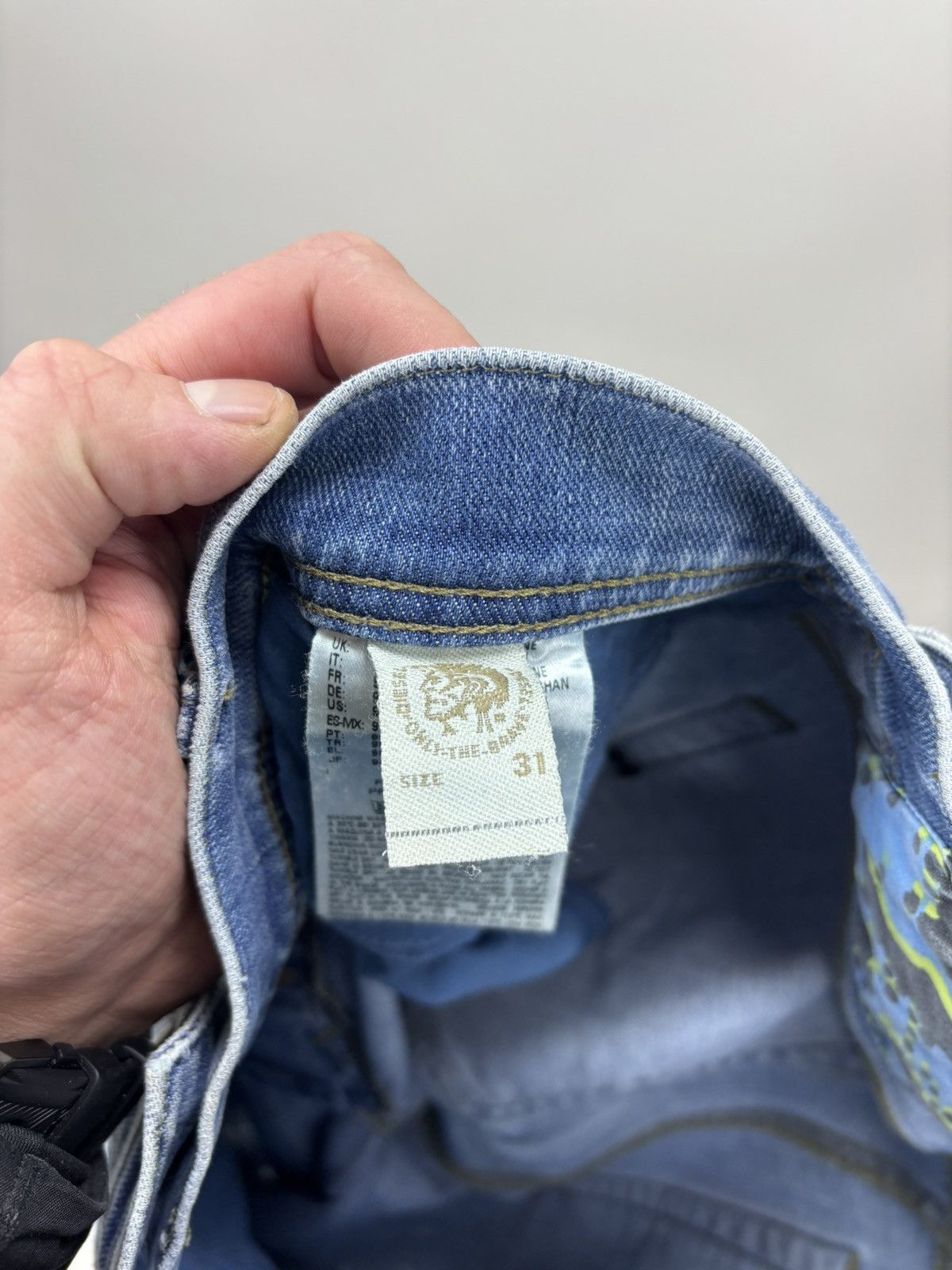 Diesel Mens jeans Diesel Size 31 Color Blue Size US 31 - 8 Thumbnail