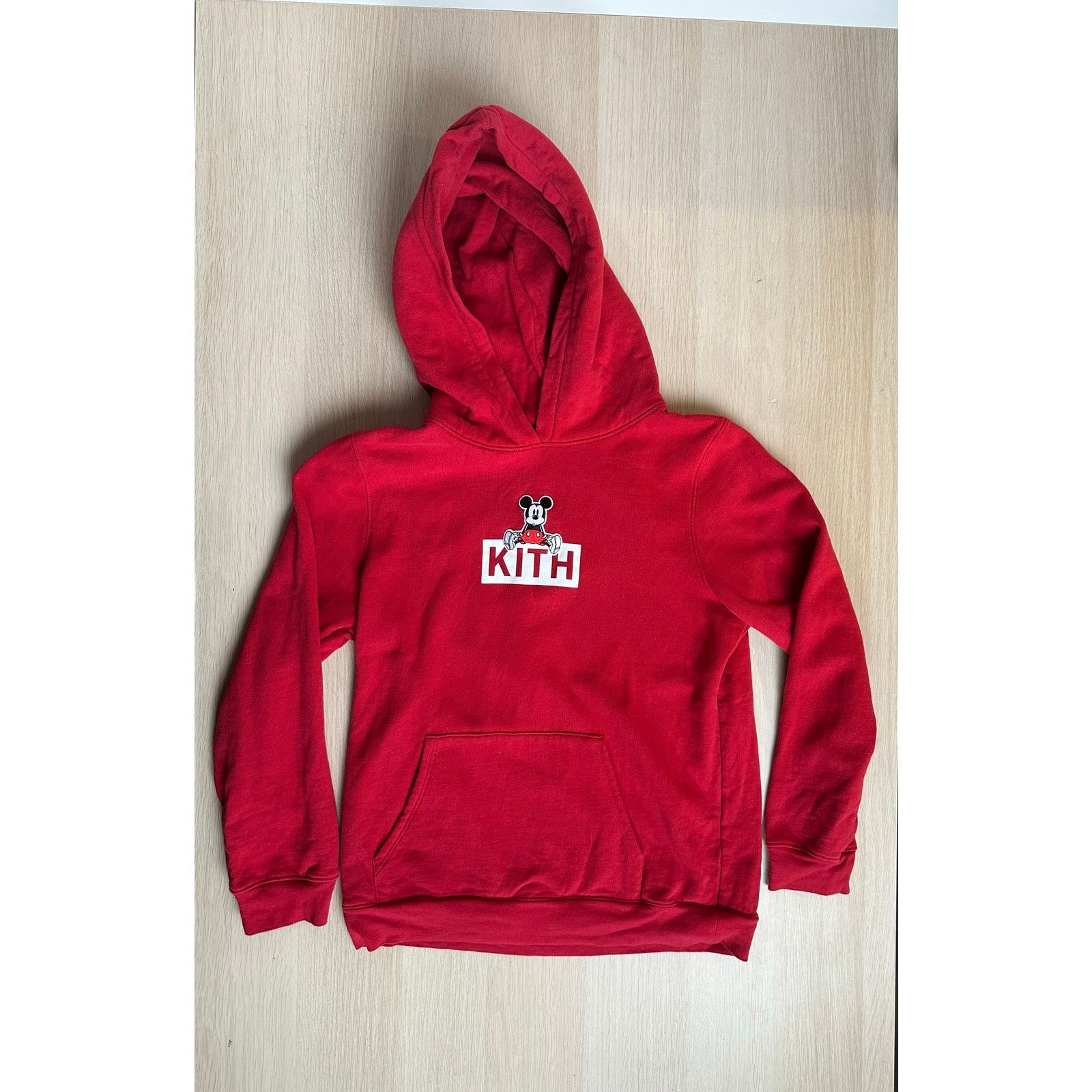 Kith KITH x Disney Mickey Mouse Red Hoodie - Size 12 Kids - Mint Size XL / US 12-14 / IT 48-50 - 1 Thumbnail