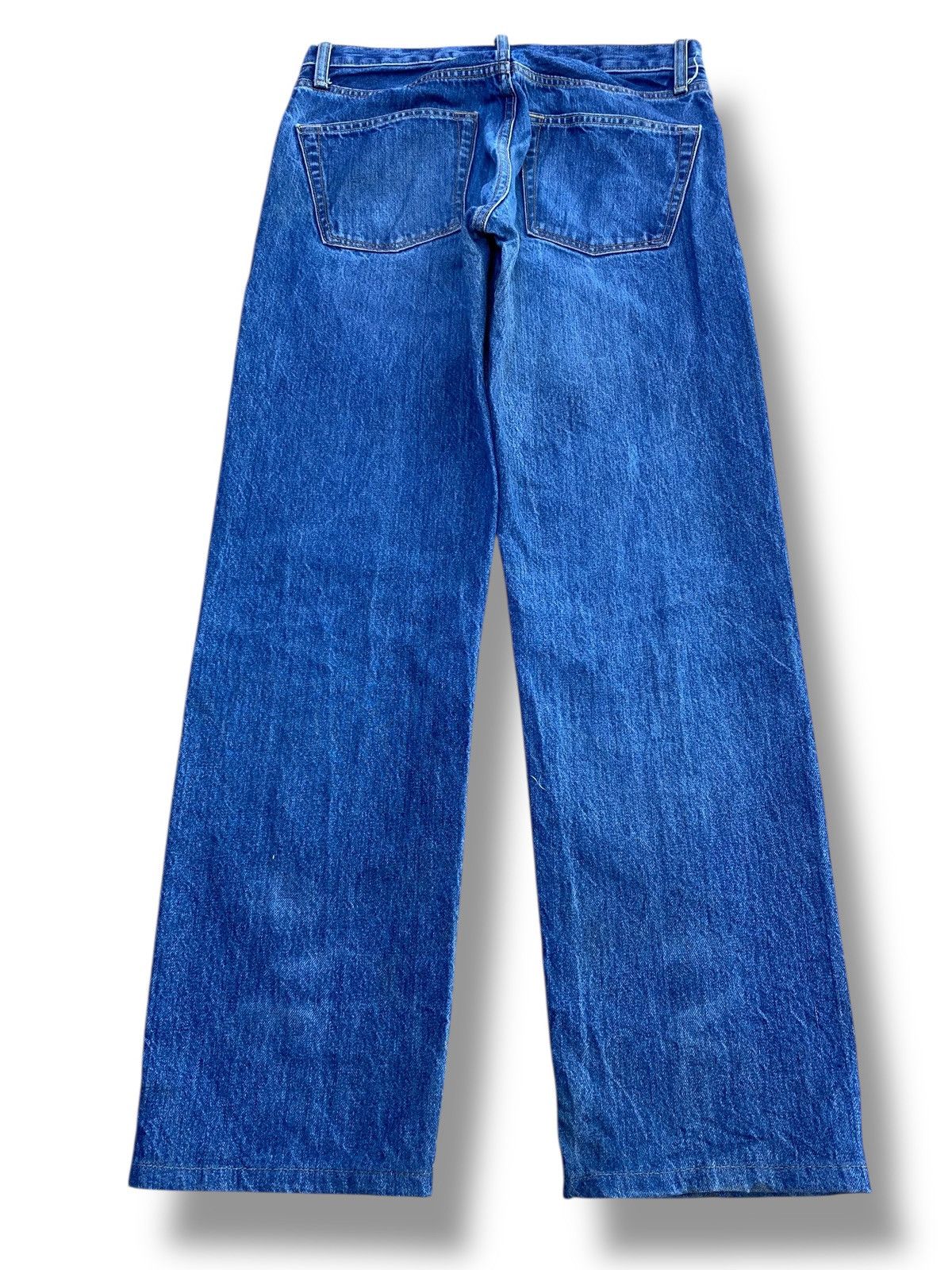 Uniqlo Uniqlo Faded Blue Light Blue Wash Style Loose Jeans Size US 30 / EU 46 - 3 Thumbnail