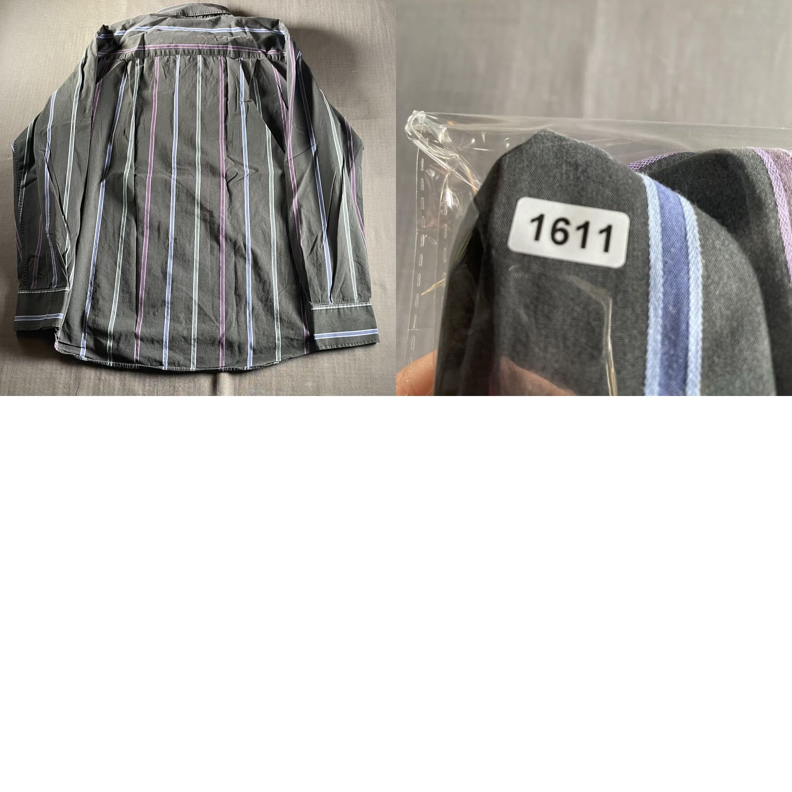 Vintage J. Garcia Shirt Mens XLT Black Stripe Long Sleeve Button Front 100% Cotton Size US XL / EU 56 / 4 - 8 Thumbnail