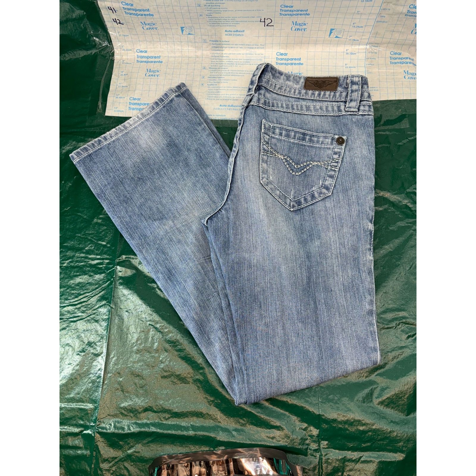 Harley Davidson Harley Davidson Jeans Size 6 Distressed Flair Bottom Size 28" / US 6 / IT 42 - 2 Thumbnail