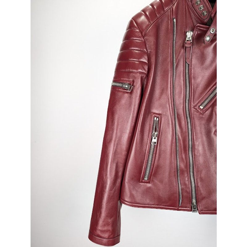 Tom Ford o1rshd1 Leather Jacket in Burgandy Size US L / EU 52-54 / 3 - 5 Thumbnail