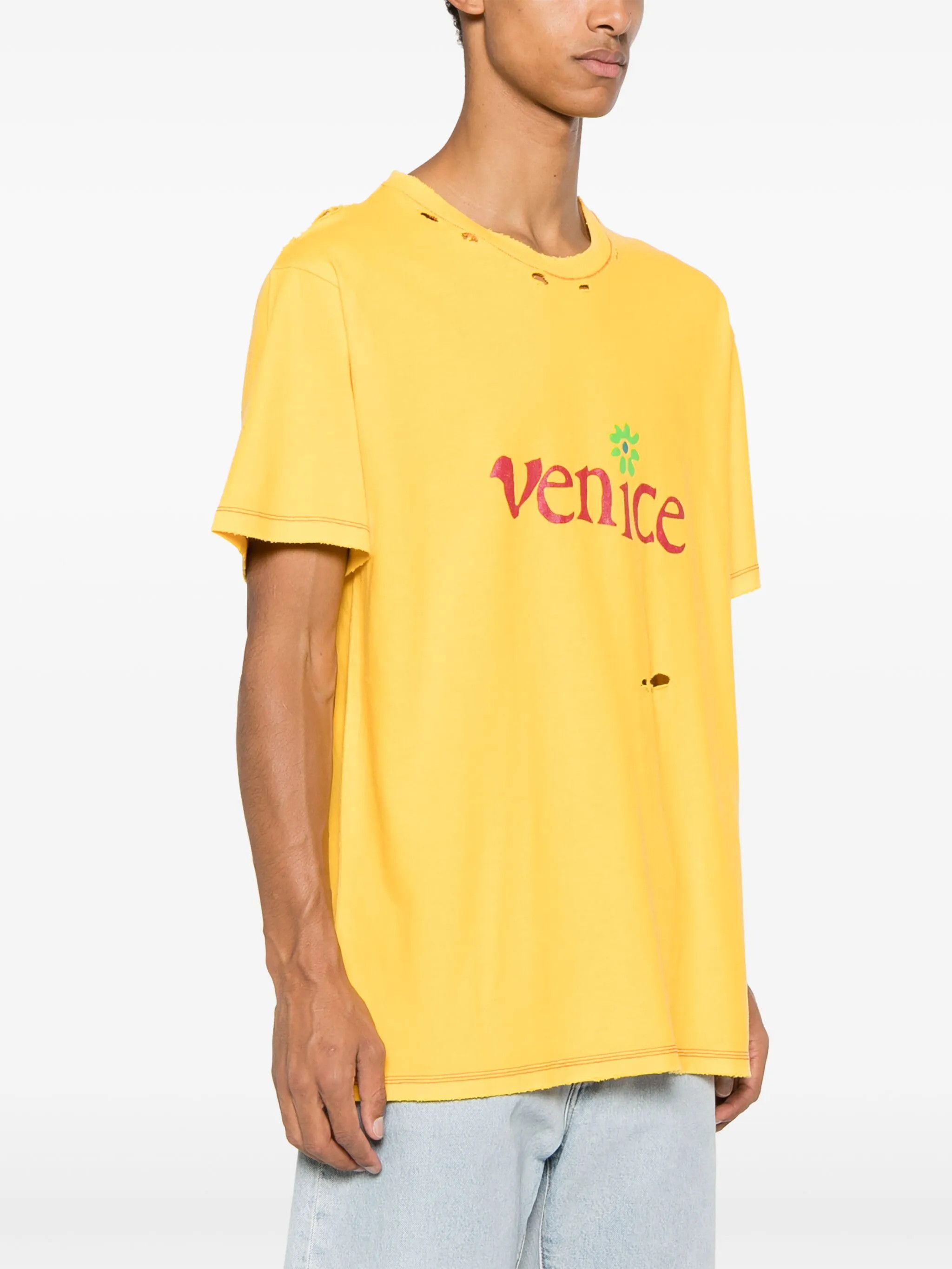 ERL o1y0125 T-Shirt in Yellow Size US M / EU 48-50 / 2 - 2 Thumbnail