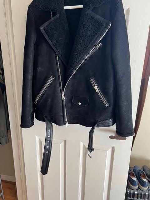 Allsaints Shearling wool biker jacket Size US M / EU 48-50 / 2 - 1 Thumbnail