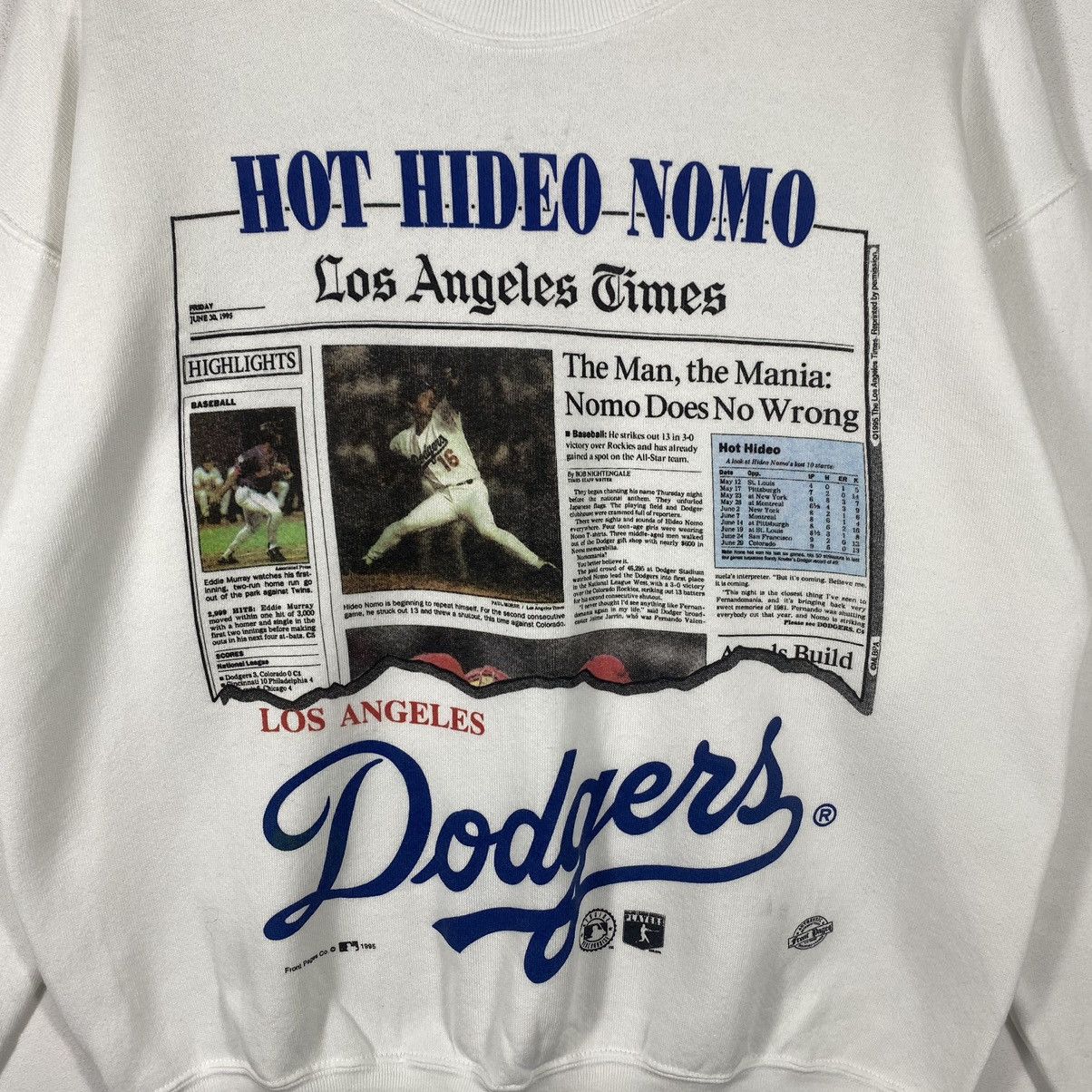 MLB × Vintage Vintage 90s Los Angeles Dodgers Hot Hideo Nomo 1995 Size US M / EU 48-50 / 2 - 3 Thumbnail