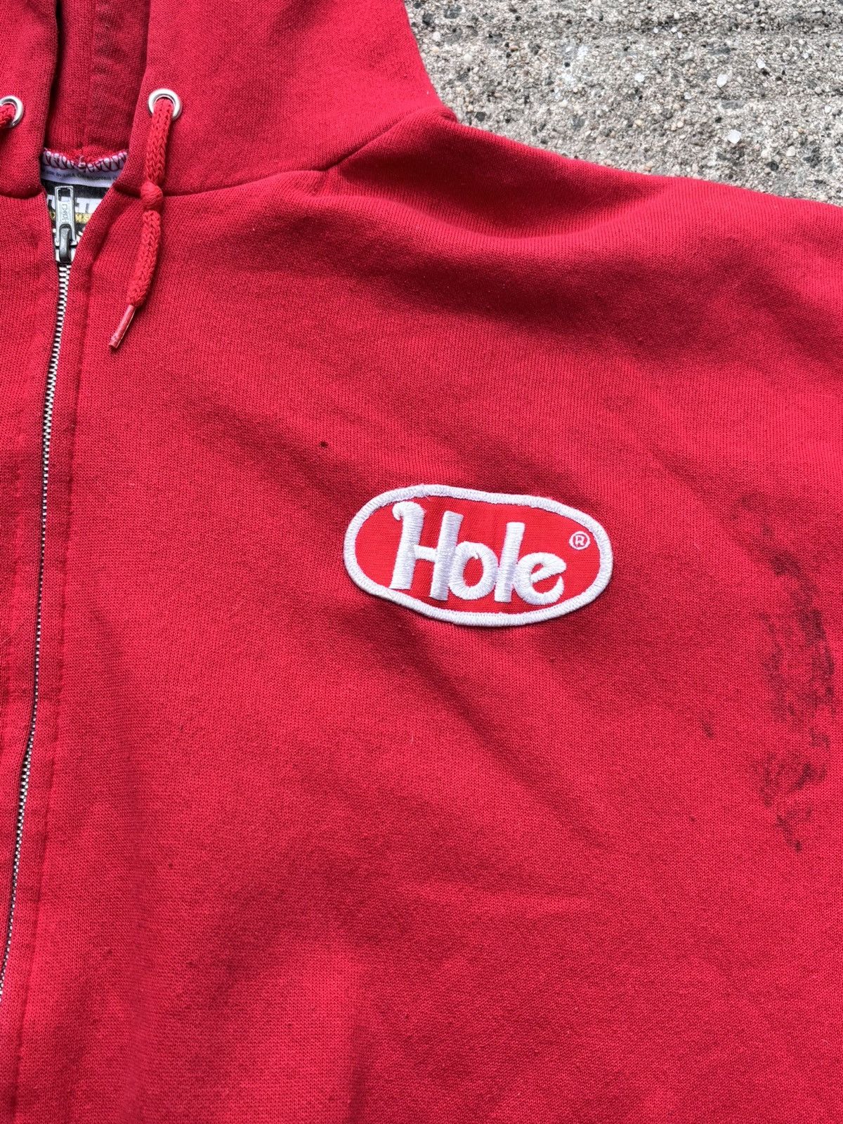 Tultex Vintage 90s Hole band Zip Up Hoodie Size US XL / EU 56 / 4 - 3 Thumbnail