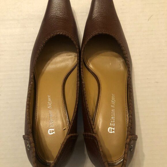 Etienne Aigner Etienne Aigner women's leather pump shoes size: 5 1/2M Size US 5.5 / IT 35.5 - 6 Thumbnail