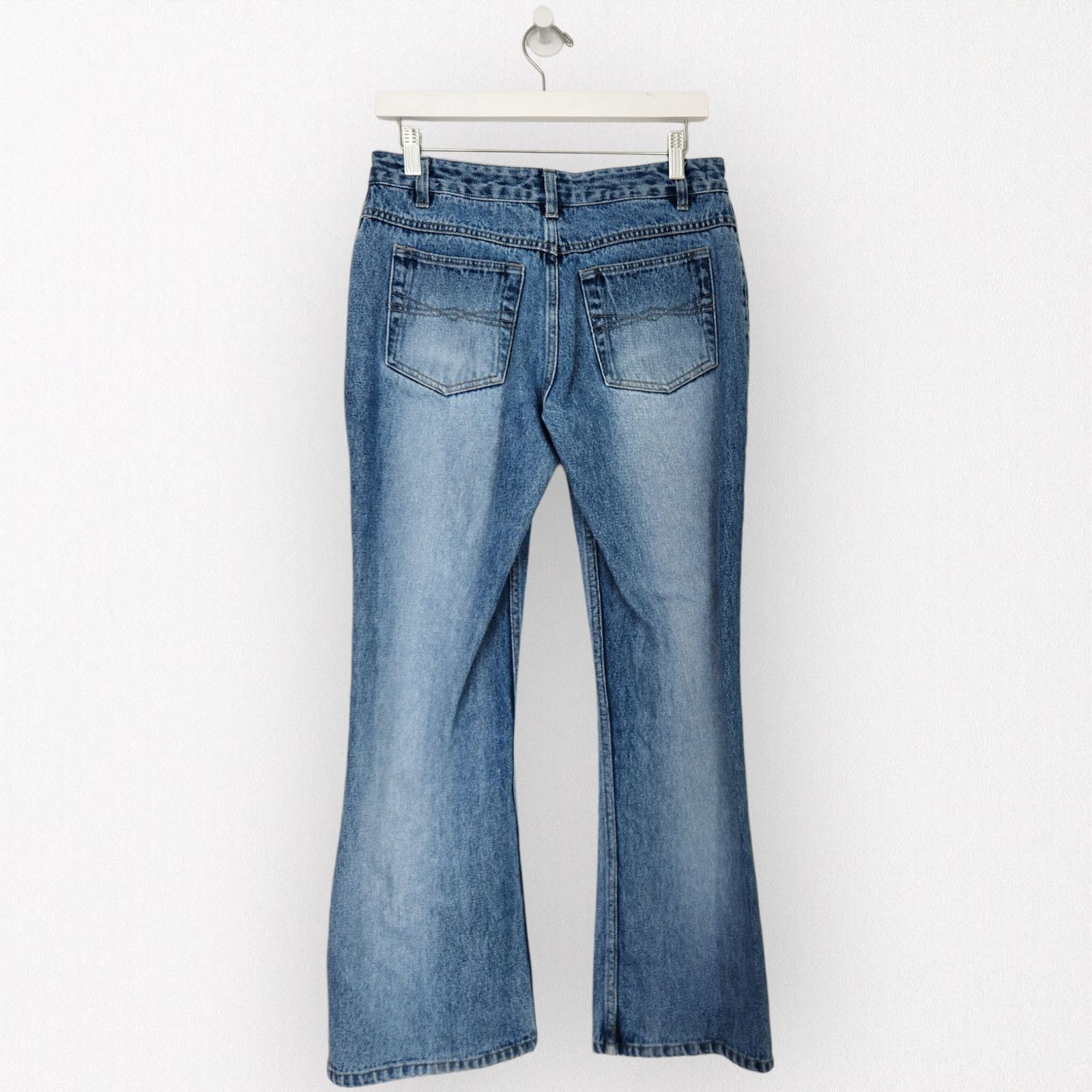 Vintage No Boundaries Denim High Waisted Split Hem Bootcut Jeans 6 Size 28" / US 6 / IT 42 - 6 Thumbnail
