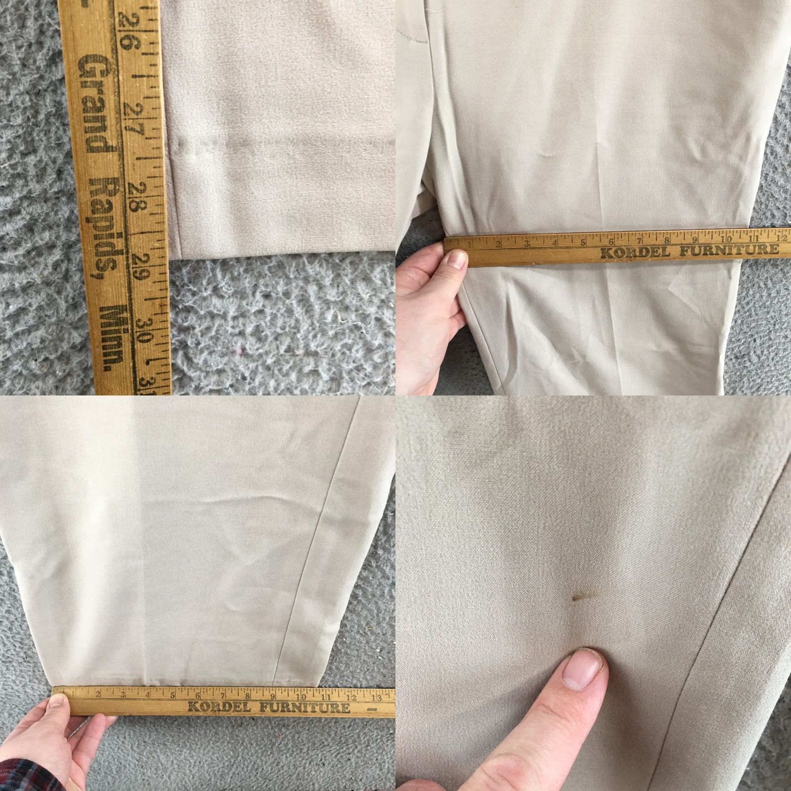 Calvin Klein Calvin Klein Pants Womens 10 Classic Fit Beige Straight Leg Dress Slacks Zip Fly Size 32" / US 10 / IT 46 - 8 Thumbnail