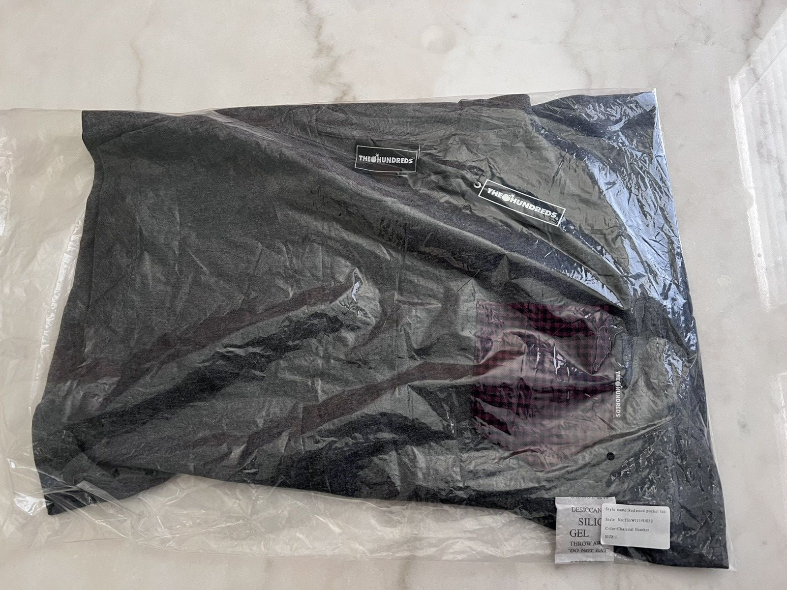 The Hundreds The Hundreds Perfect Pocket Tee Gray/Redwood Pocket Size US L / EU 52-54 / 3 - 2 Thumbnail