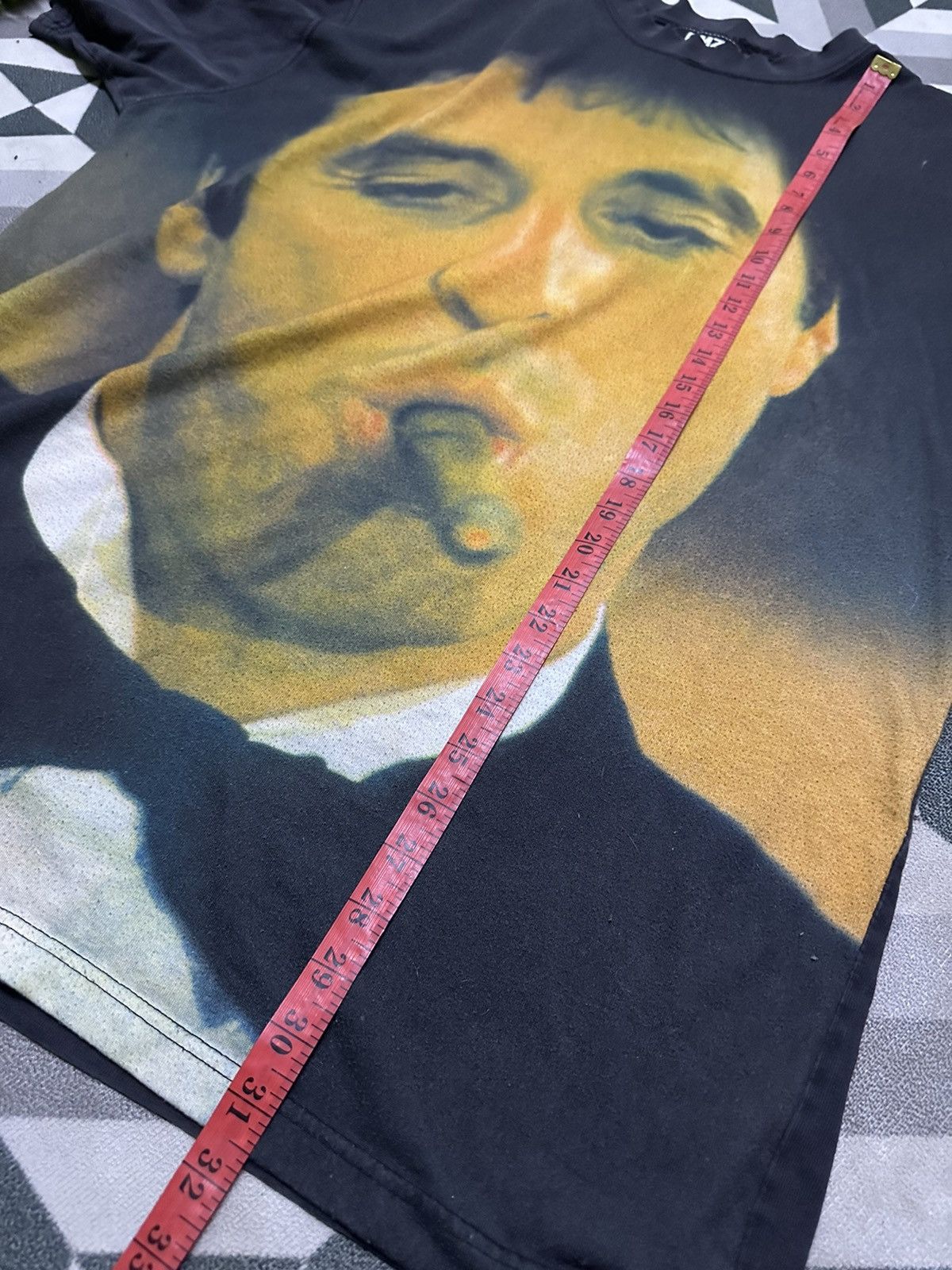 Vintage Vintage Al pacino Scarface overprinted tee Size US XXL / EU 58 / 5 - 8 Thumbnail