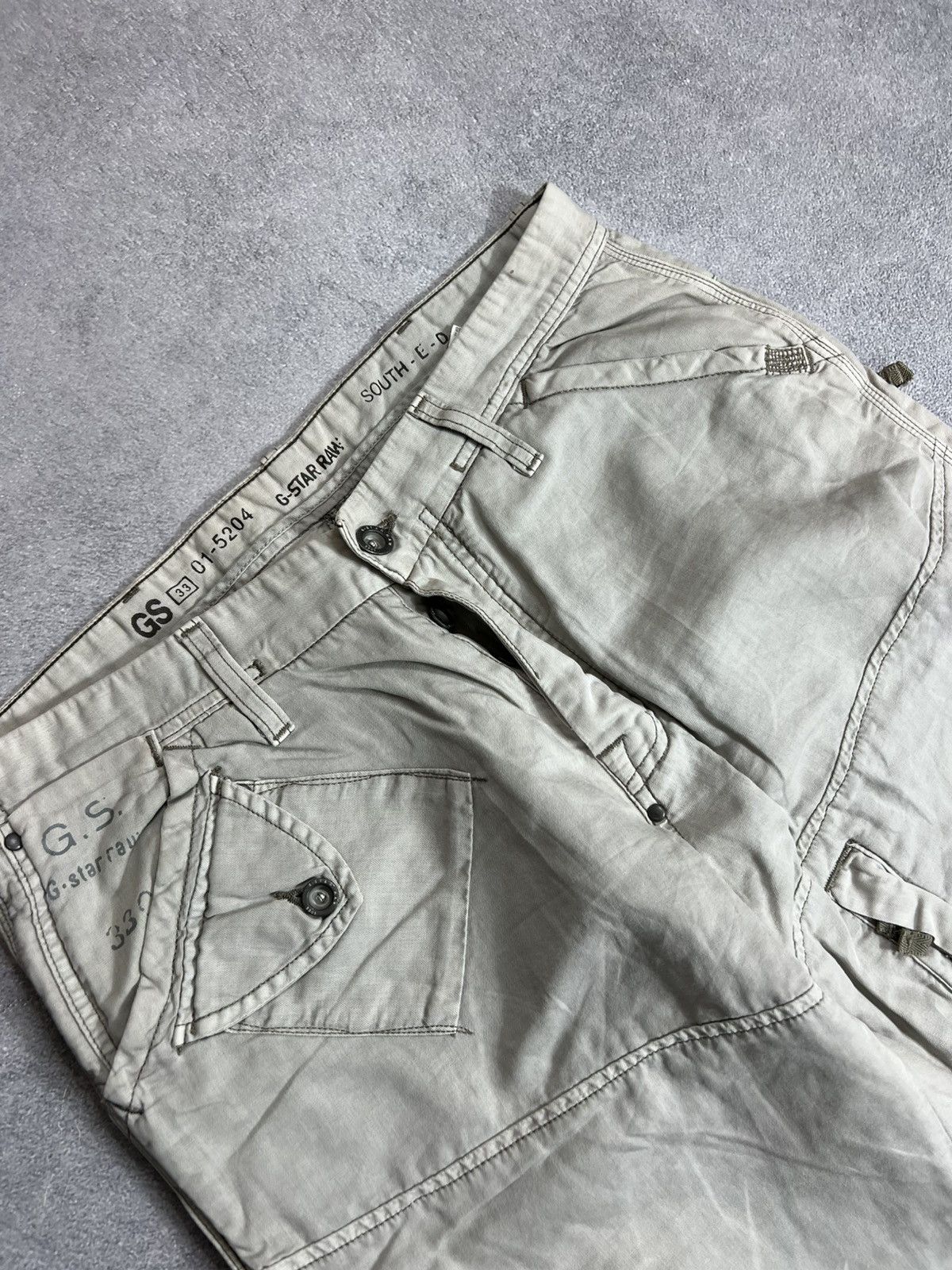 G-Star Vintage Junya Watanabe Travis Scott Style Cargo Jeans 90s Size US 34 / EU 50 - 12 Thumbnail