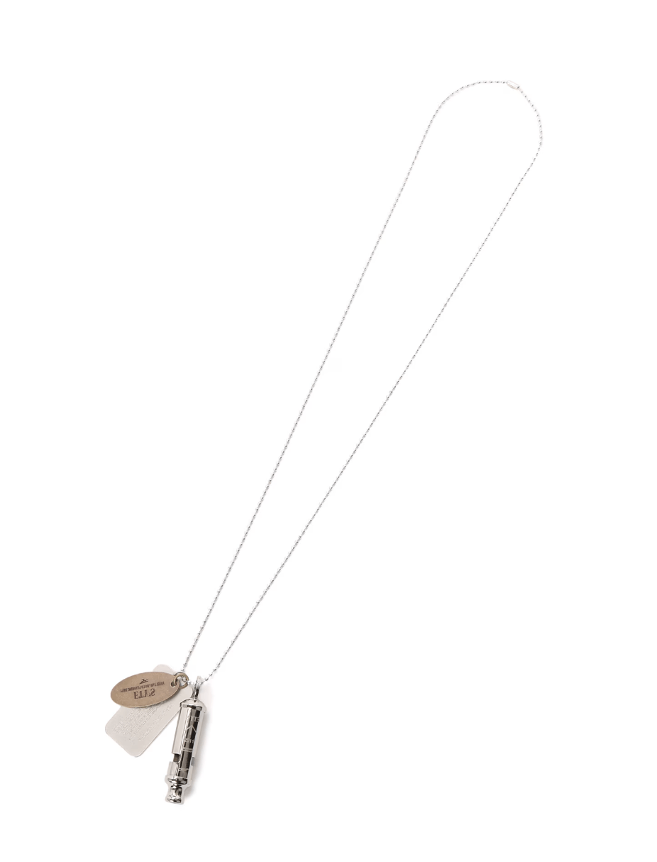 Yohji Yamamoto Yohji Yamamoto WHISTLE NECKLACE WITH BRASS TAG Size ONE SIZE - 1 Thumbnail