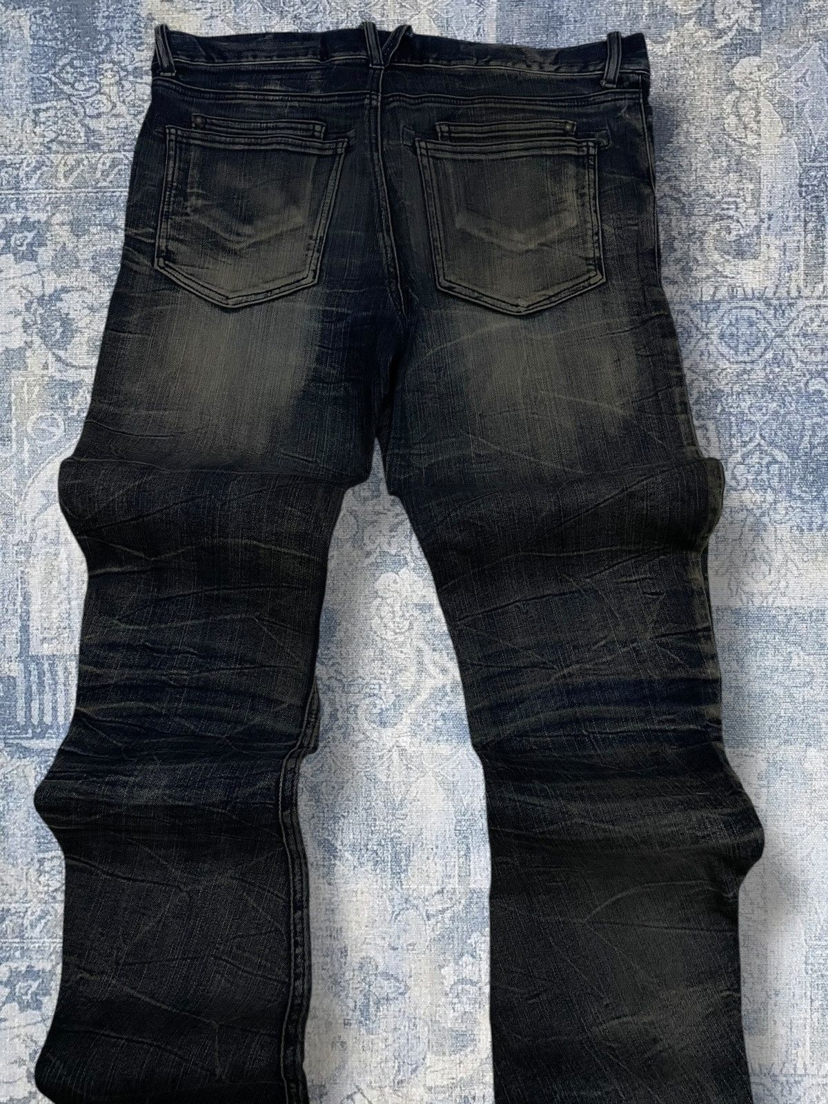 Japanese Brand Vintage 1990s Japan Designer Semantic Iconic Mudwash Denim Size US 34 / EU 50 - 12 Thumbnail