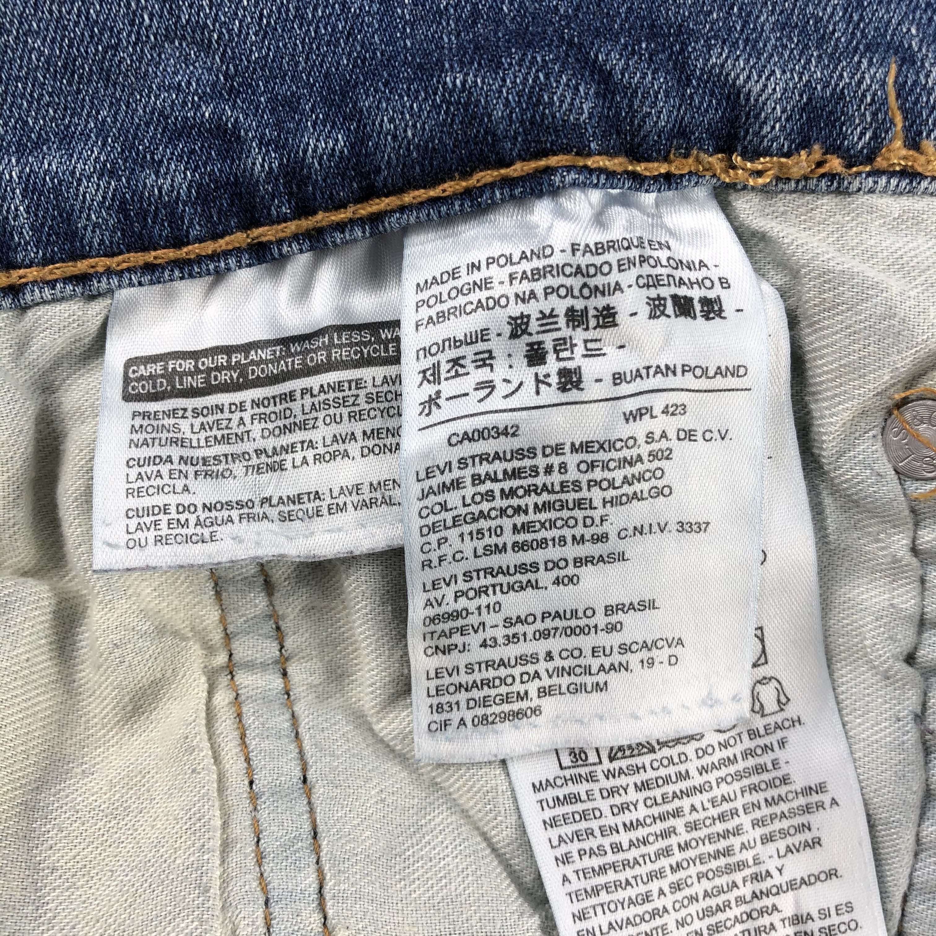 Levi's × Vintage Vintage Blue Wash Levis Jeans-JM3046 Size US 35 - 12 Thumbnail