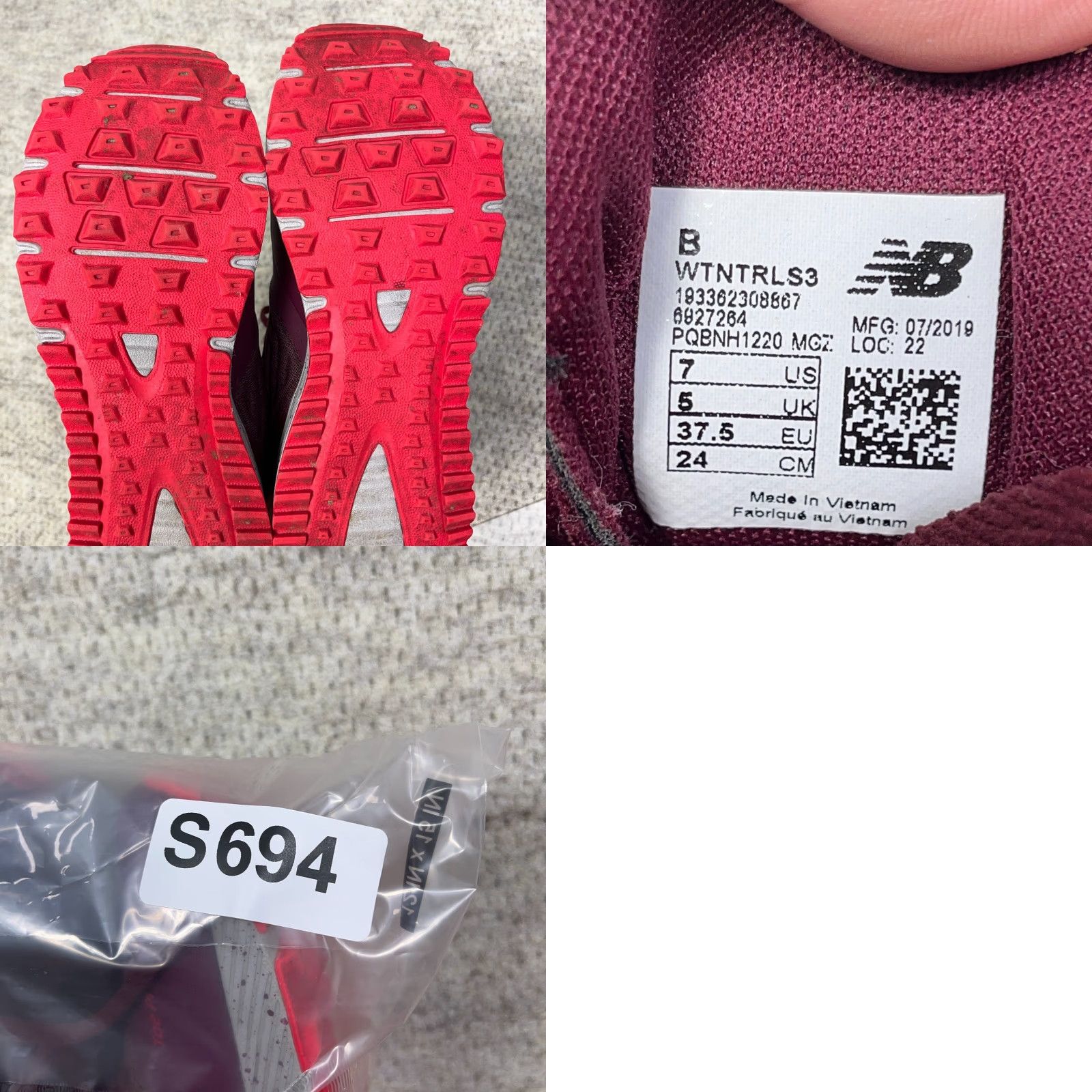 New Balance New Balance Nitrel V3 WTNTRLS3 Sedona Trail Running Sneakers Women Size 7 Maroon Red Lightweight Lace-Up Athletic Outdoor Shoes Size US 7 / IT 37 - 8 Thumbnail