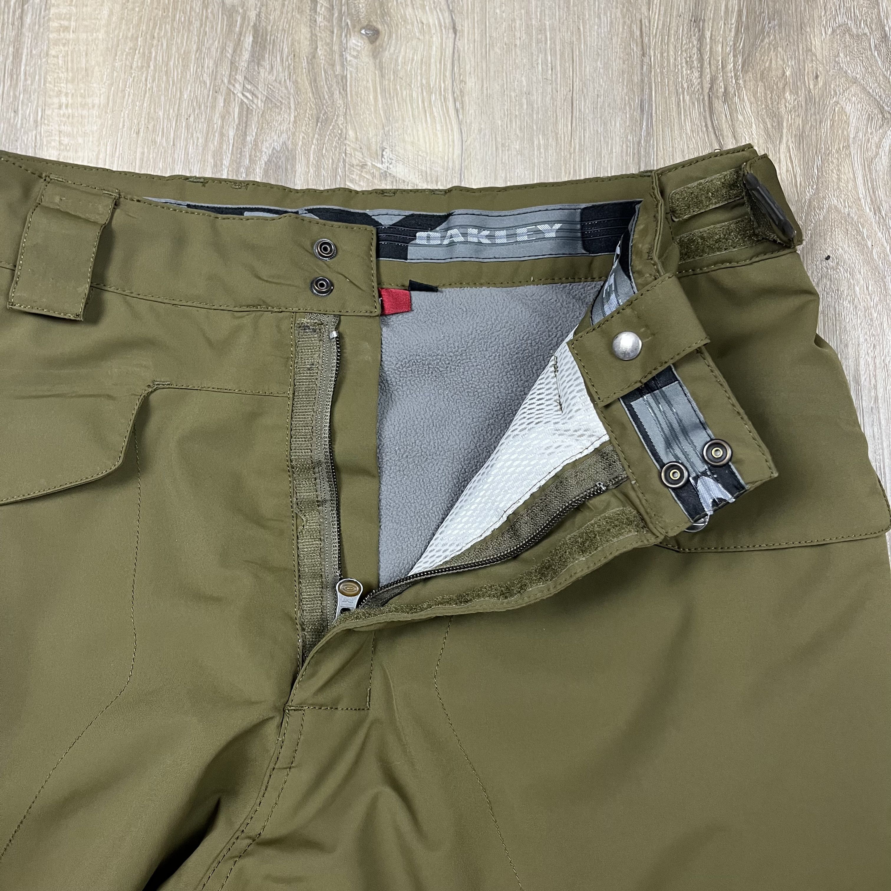 Oakley Y2K Oakley Snow Pants Olive Green Baggy Size Medium 34x30 Size US 34 / EU 50 - 5 Thumbnail