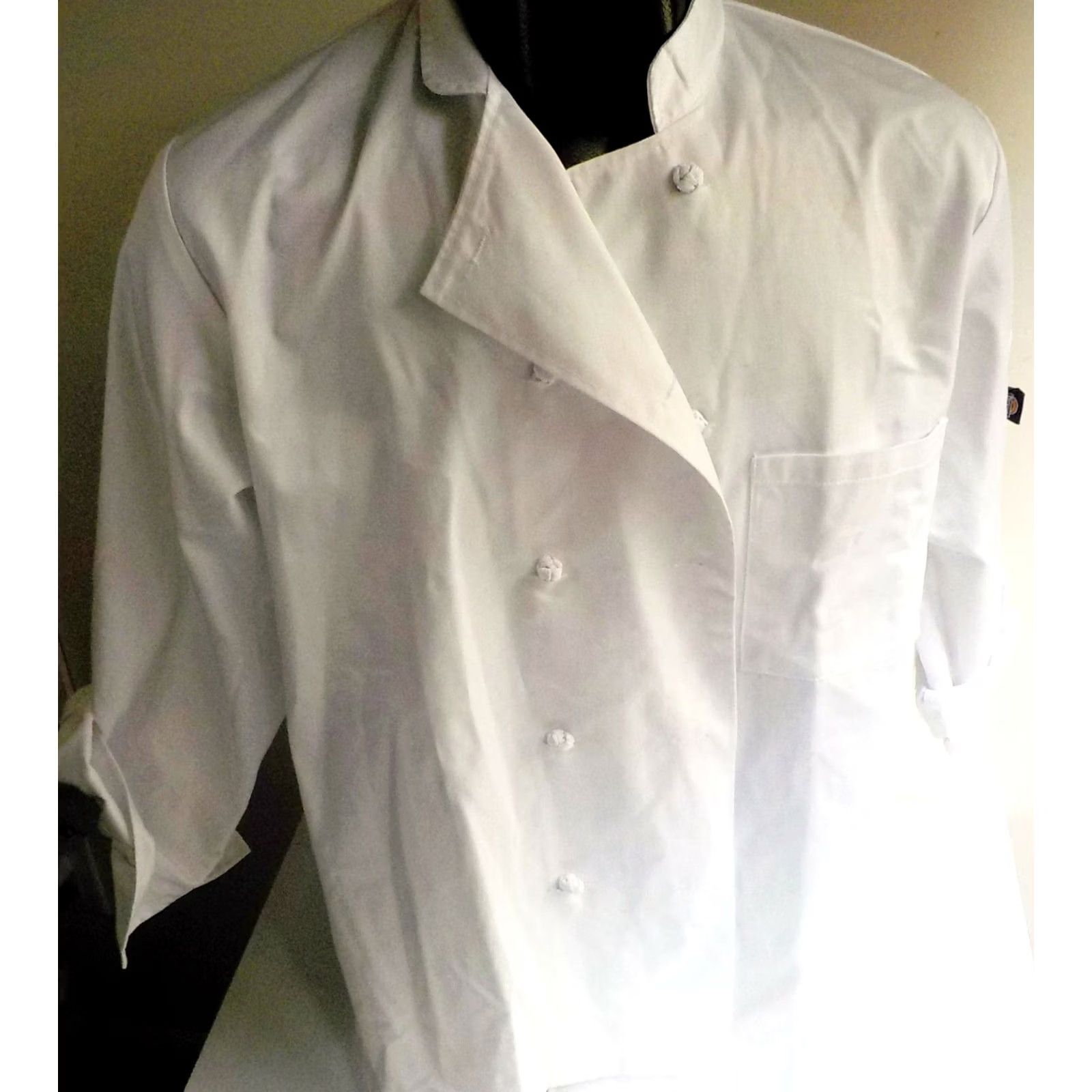 Dickies VINTAGE Dickies White Chefs Jacket Knotted Button XS NWOT Women's Shirt XS White Knotted Buttons Pocketed Work 65% Polyester 35% Cotton Size XS / US 0-2 / IT 36-38 - 2 Thumbnail