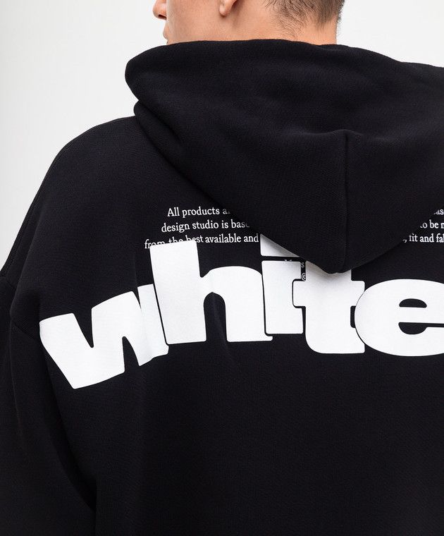 Off-White o1s22i1n1124 Oversized Hoodie in Black Size US XL / EU 56 / 4 - 5 Thumbnail