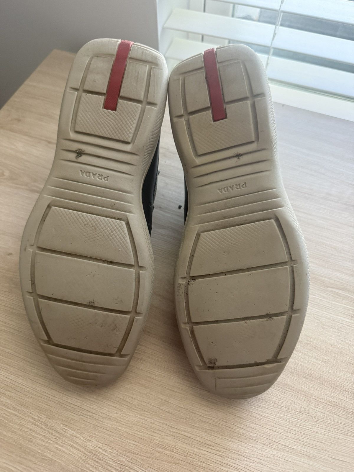 Prada Prada America's Cup Sneakers Blue Silver 8 Leather Size US 9 / EU 42 - 5 Thumbnail