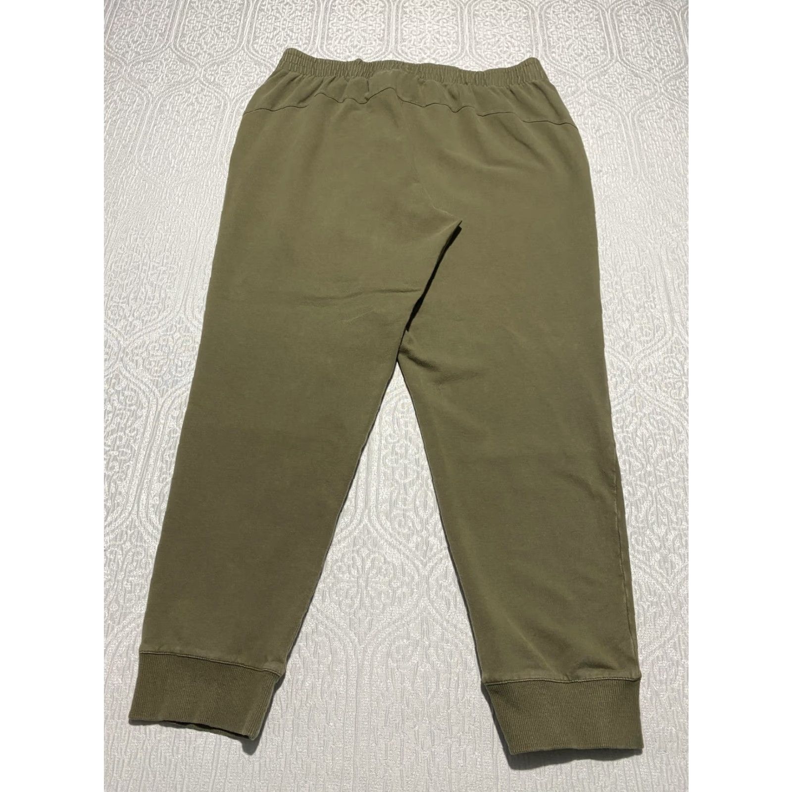 Adidas Adidas Sweatpants Mens XL Olive Green Joggers Ribbed Paneled Athletic Pants Size US 36 / EU 52 - 2 Thumbnail