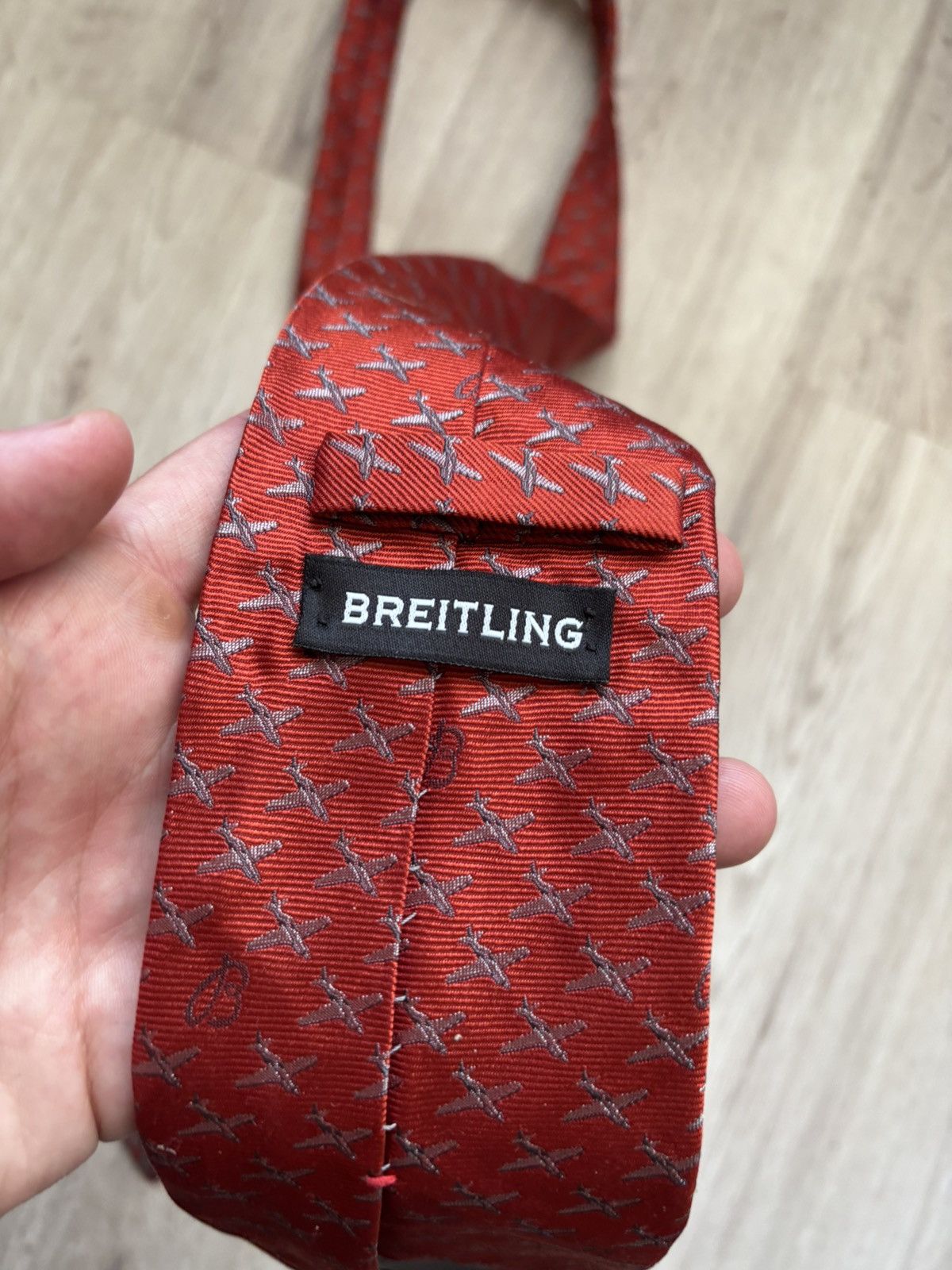Breitling Breitling Tie Iconic Script "B Airplane" Logo Authentic Size ONE SIZE - 10 Thumbnail